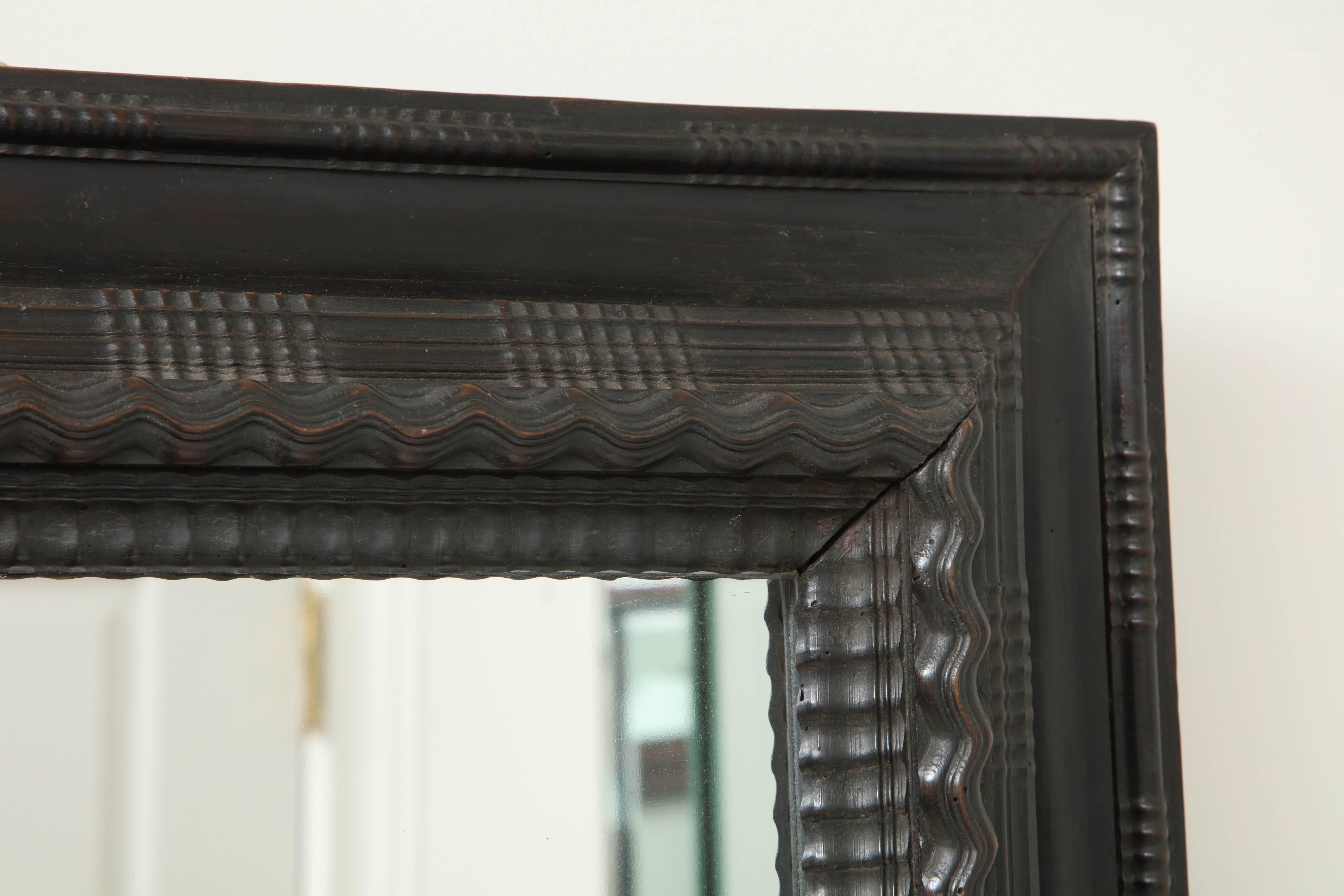 Late 19th Century Ebonized Mirror In Good Condition In New York, NY