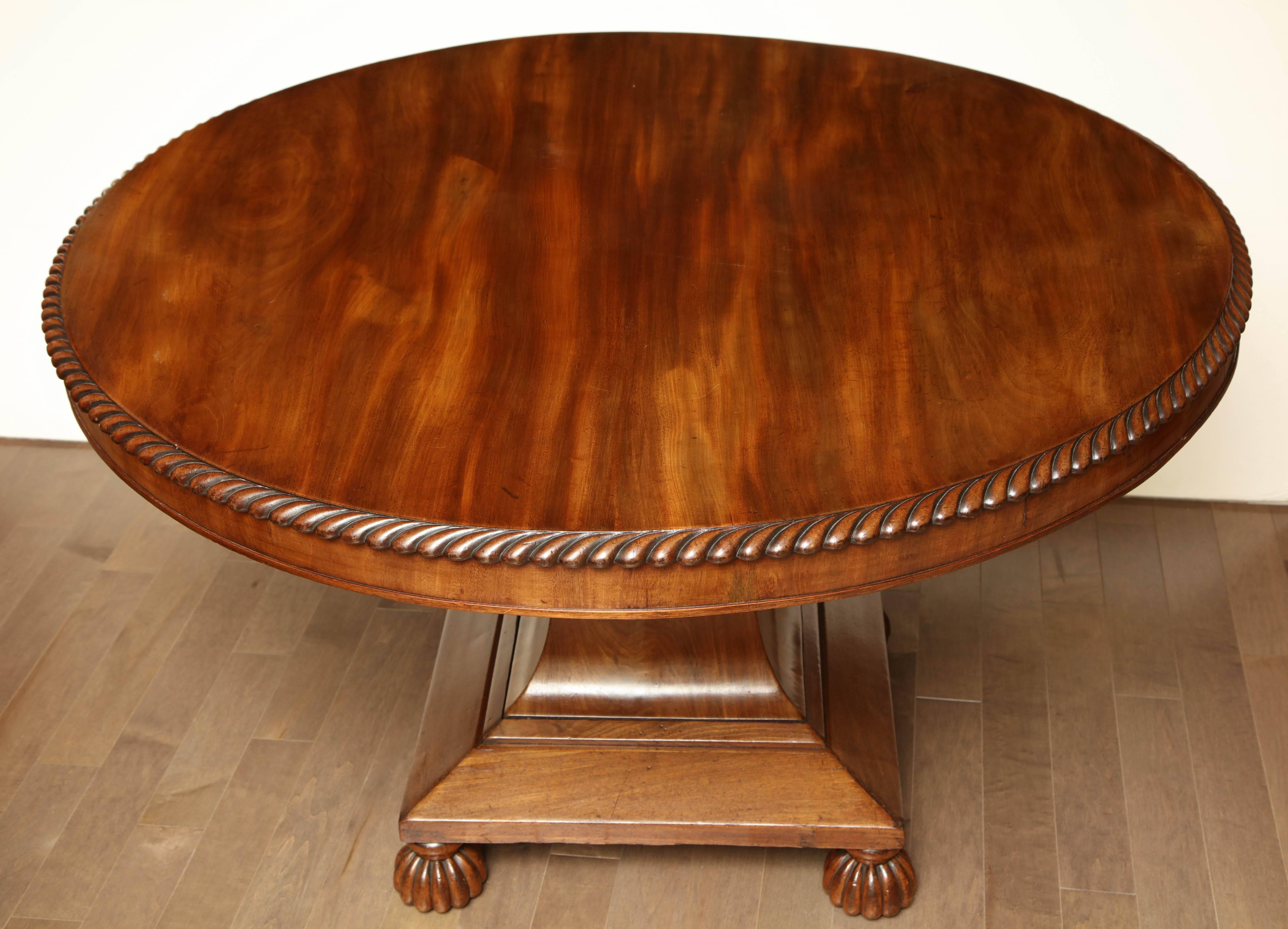 Exceptional, English Regency, Mahogany Center Table For Sale 4