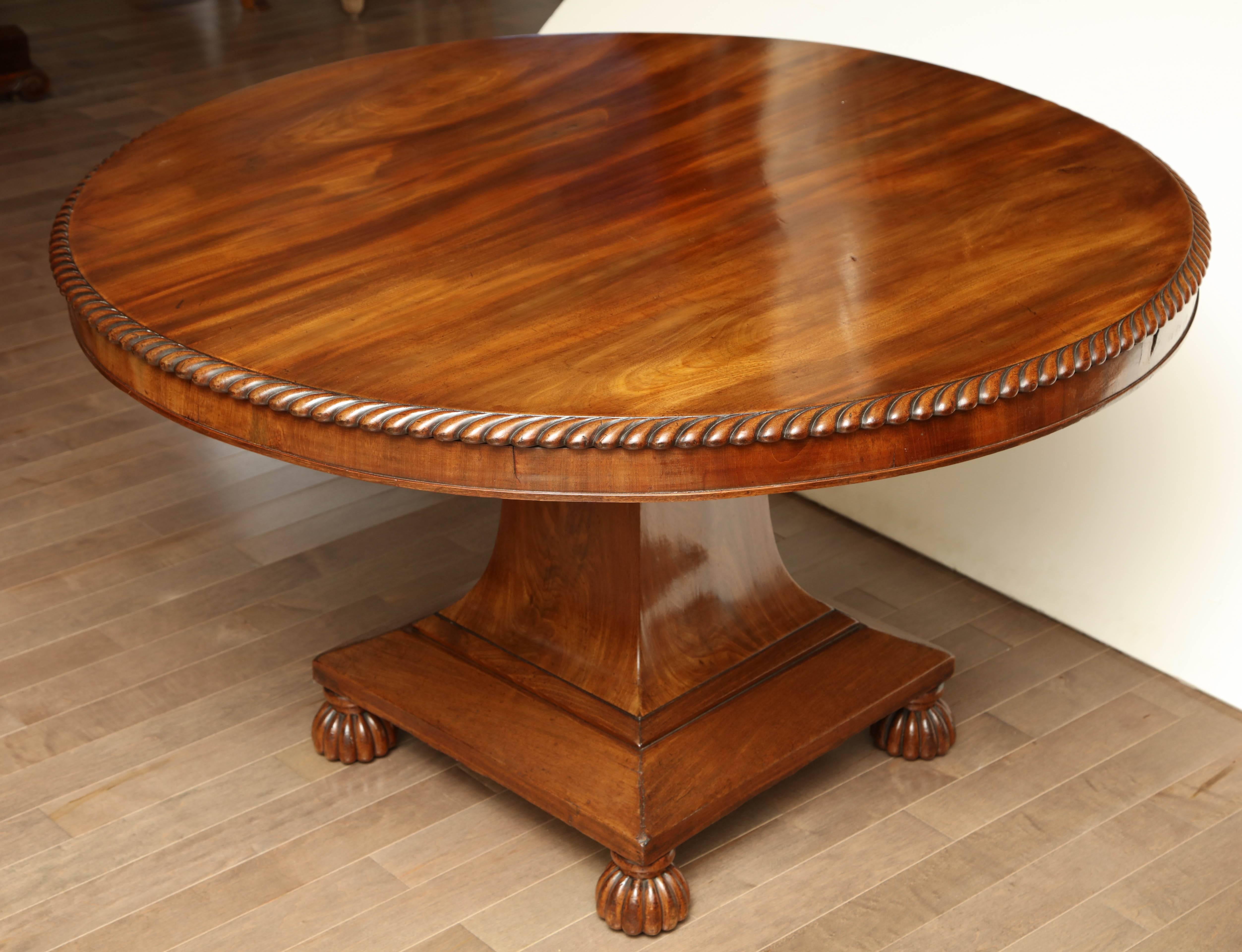 Exceptional, English Regency, Mahogany Center Table For Sale 5