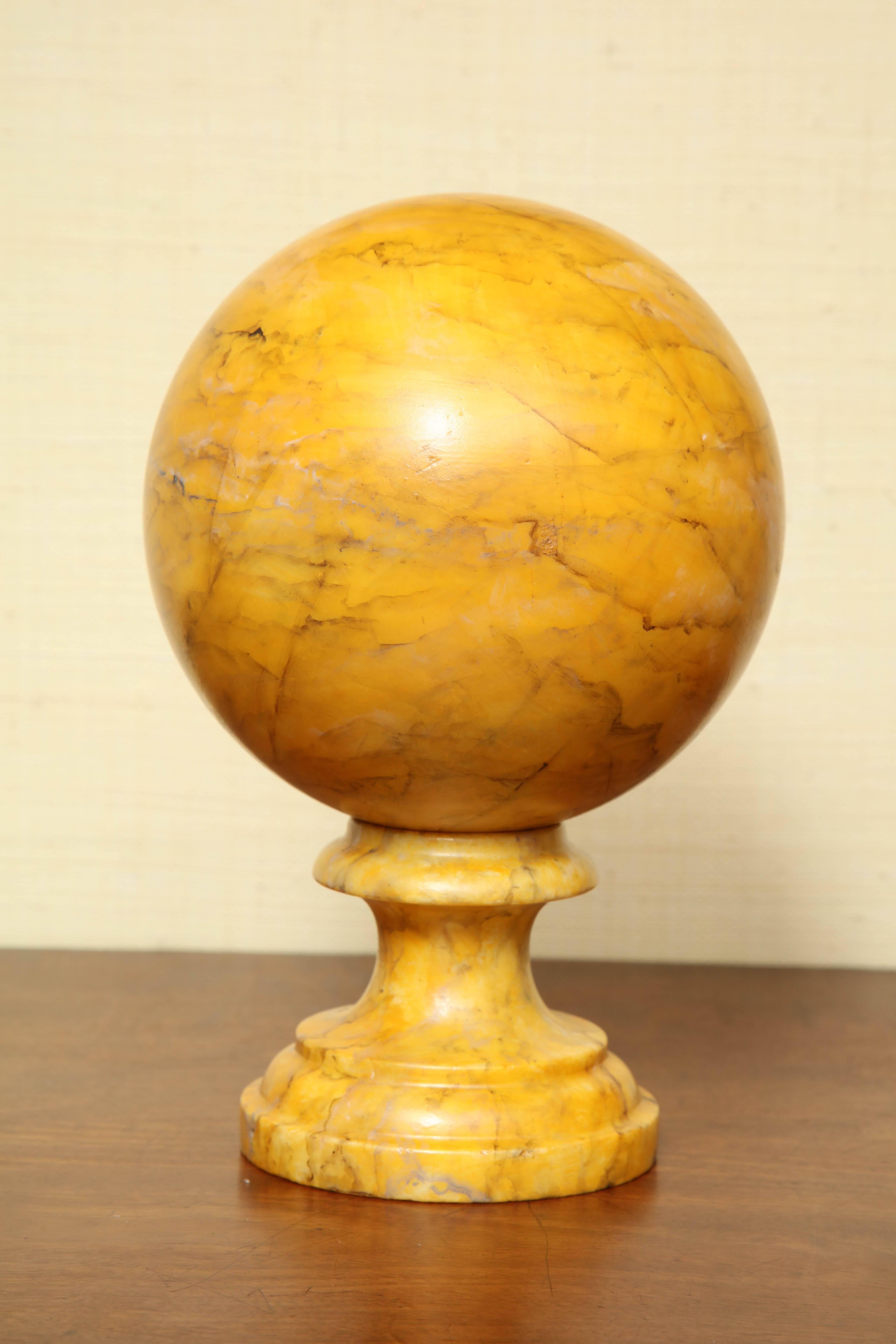 Faux Marbre Finished, Marble Ball 1