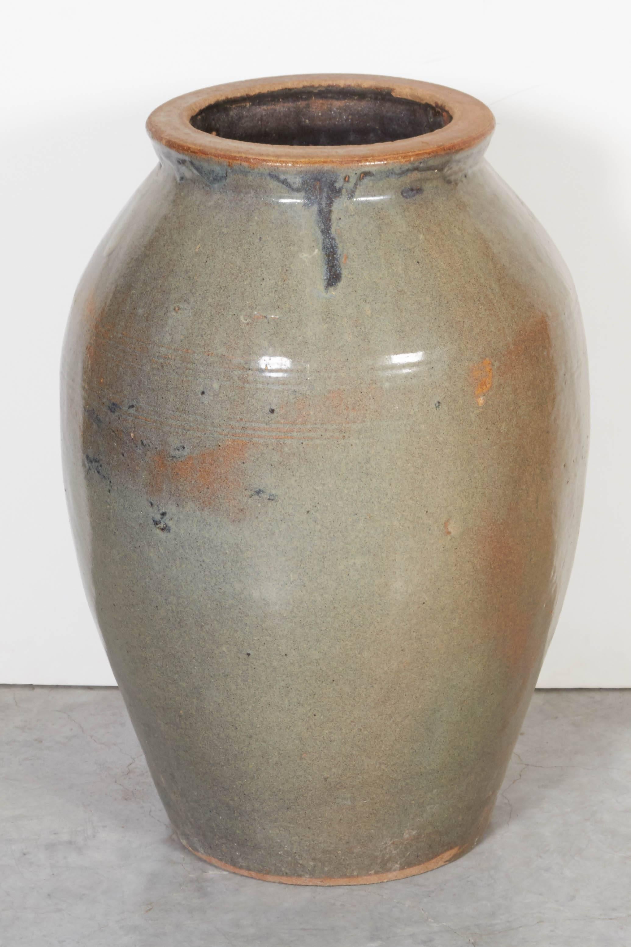 Tall Vintage Chinese Ceramic Wine Jar 3