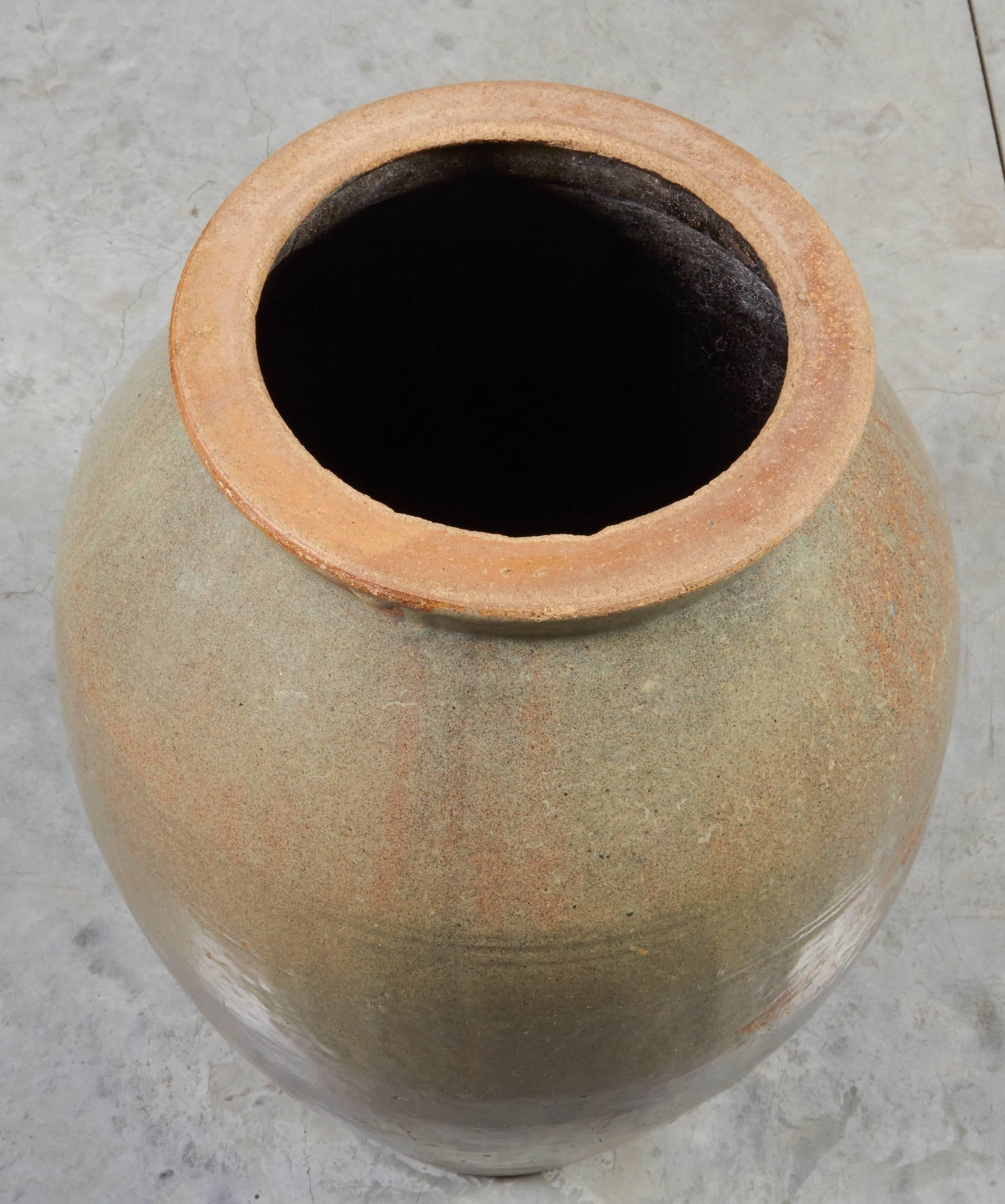Tall Vintage Chinese Ceramic Wine Jar 4