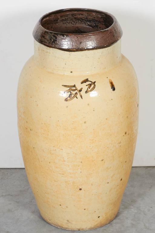 Tall Antique Chinese Ceramic Wine Jar, circa 1850 at 1stDibs