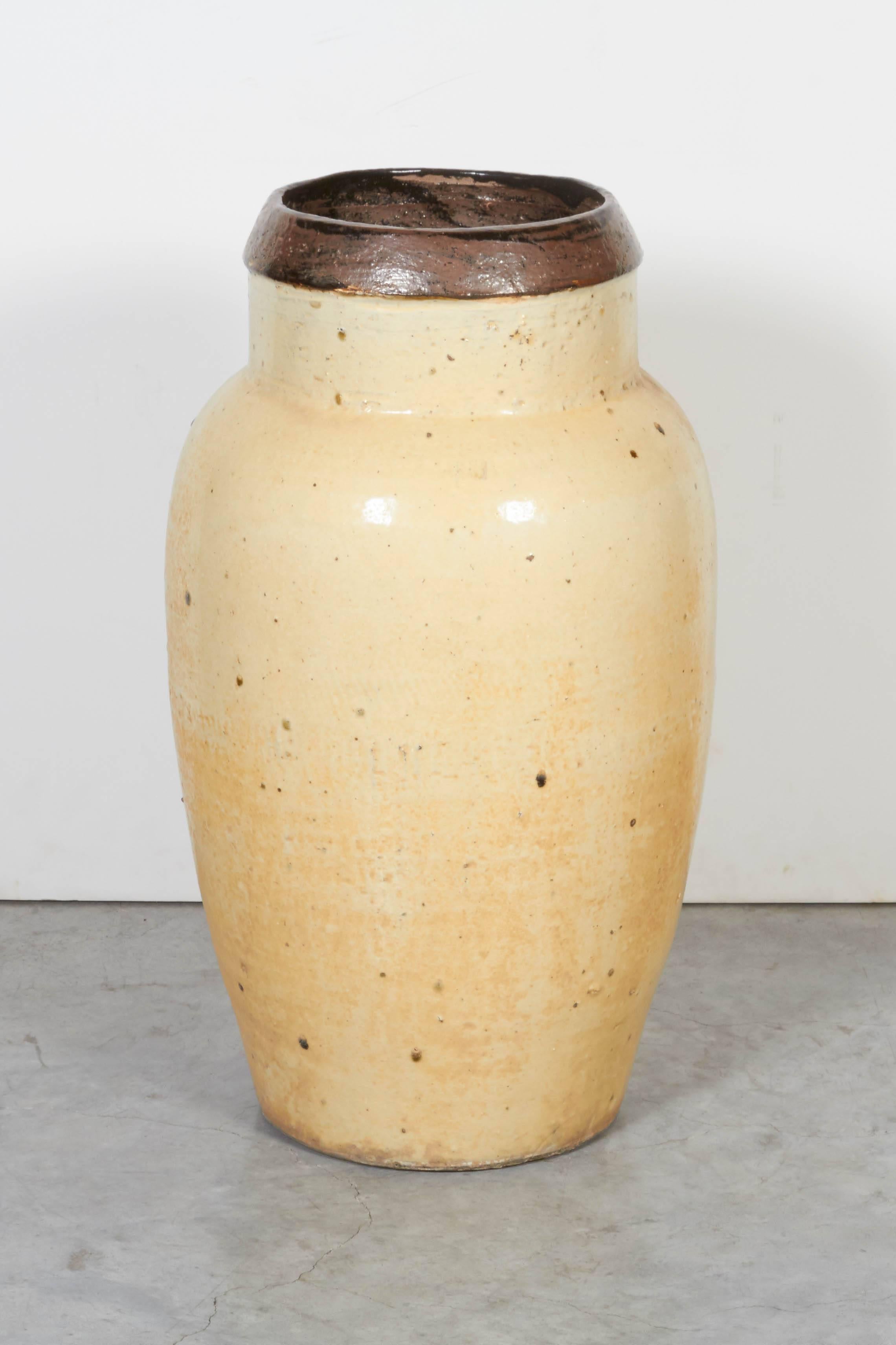Tall Antique Chinese Ceramic Wine Jar, circa 1850 4