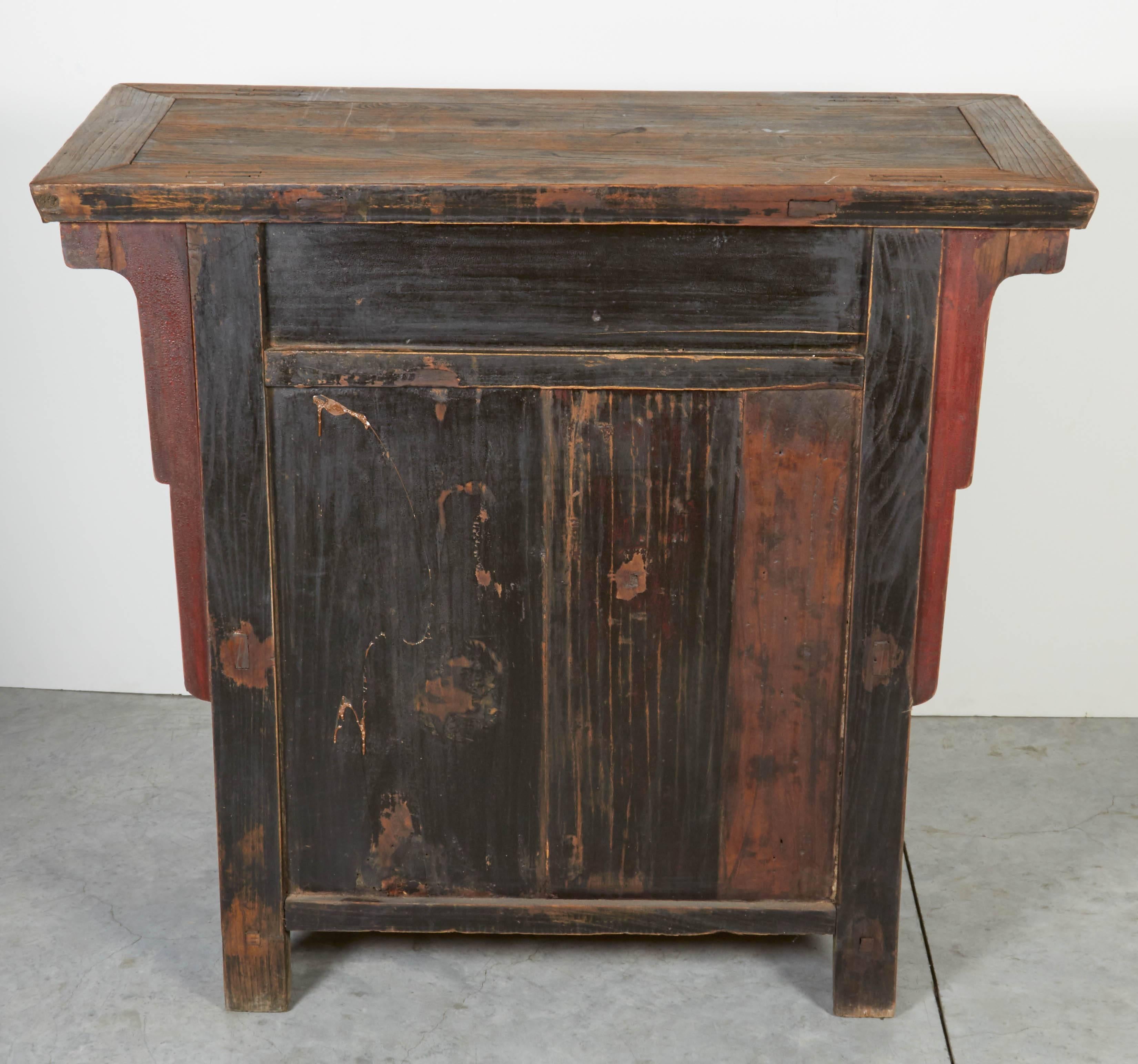 19th Century Two-Drawer Chinese Cabinet, Great Patina 2