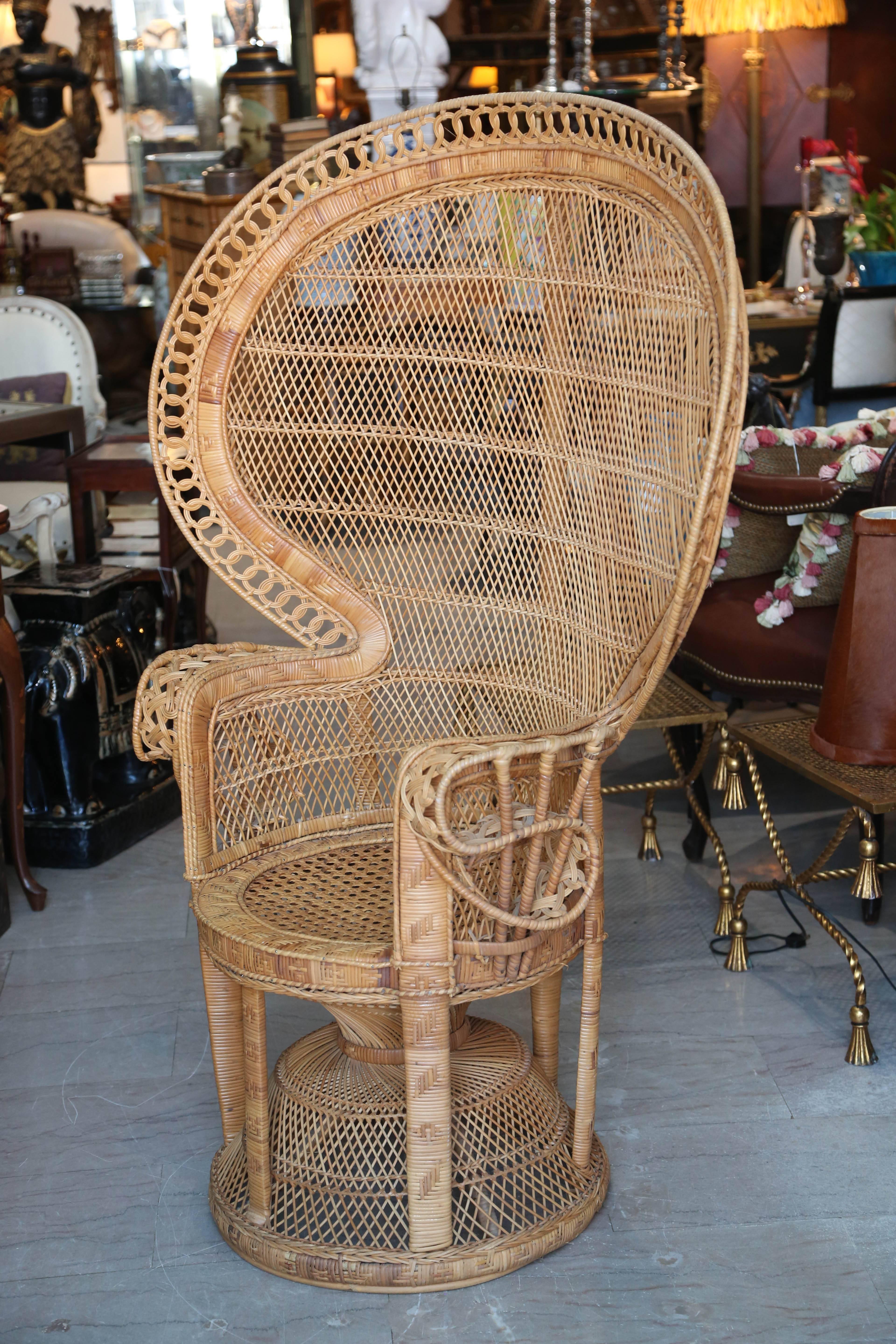emmanuelle peacock chair