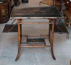 Large-Scale 19th Century Chinoiserie Bamboo Pastry Table