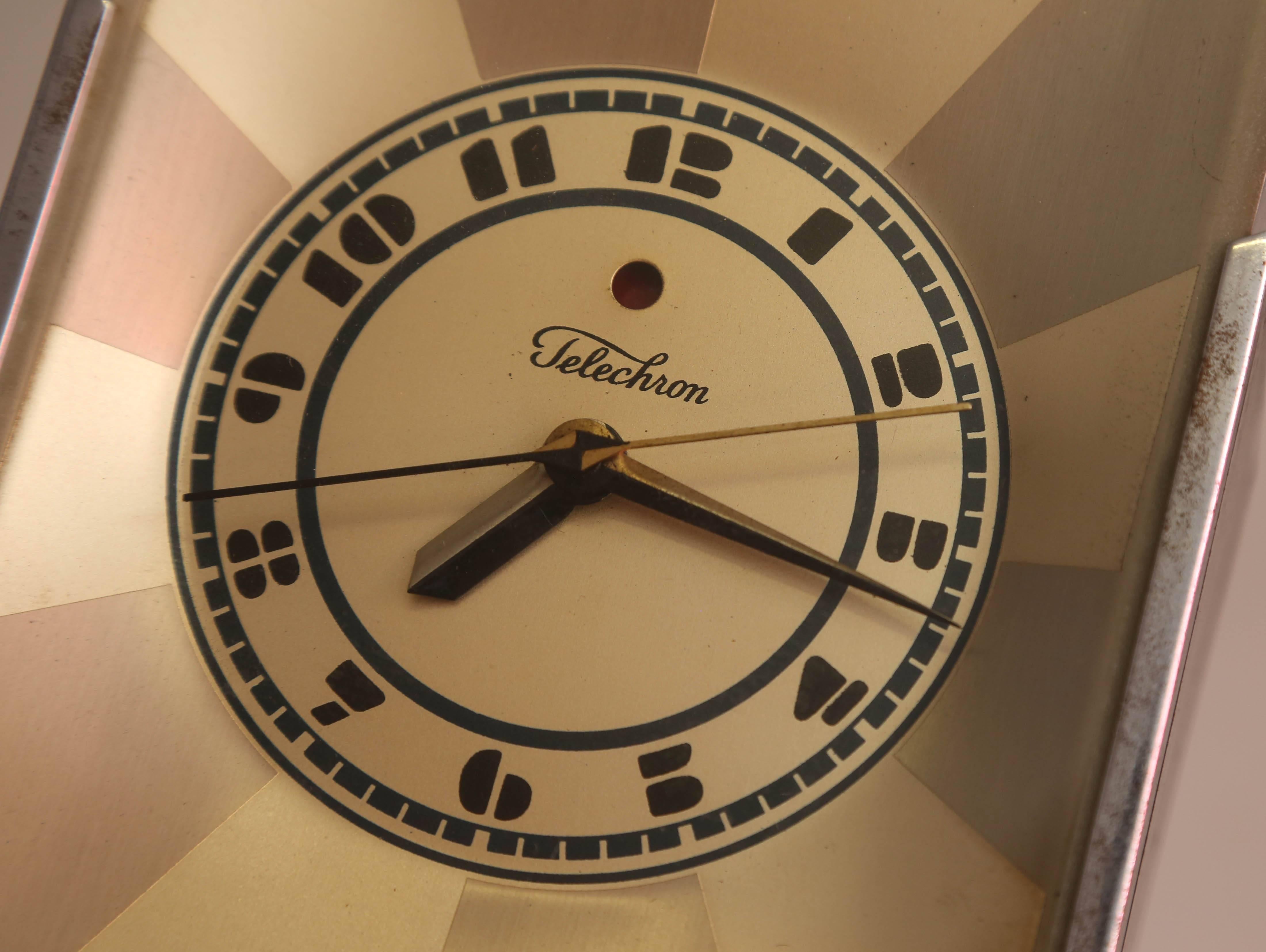 Mid-20th Century Paul Frankl Modernique Clock