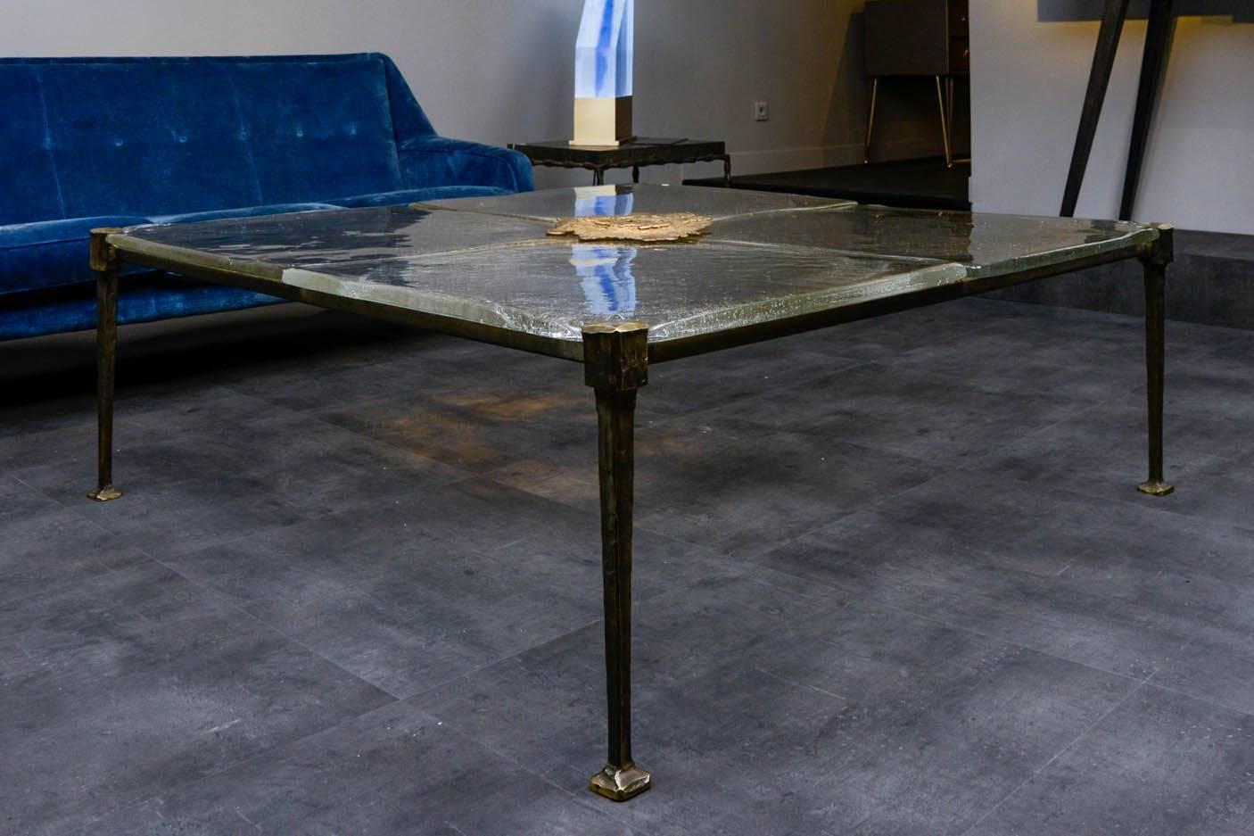 20th Century Low Table in Glass