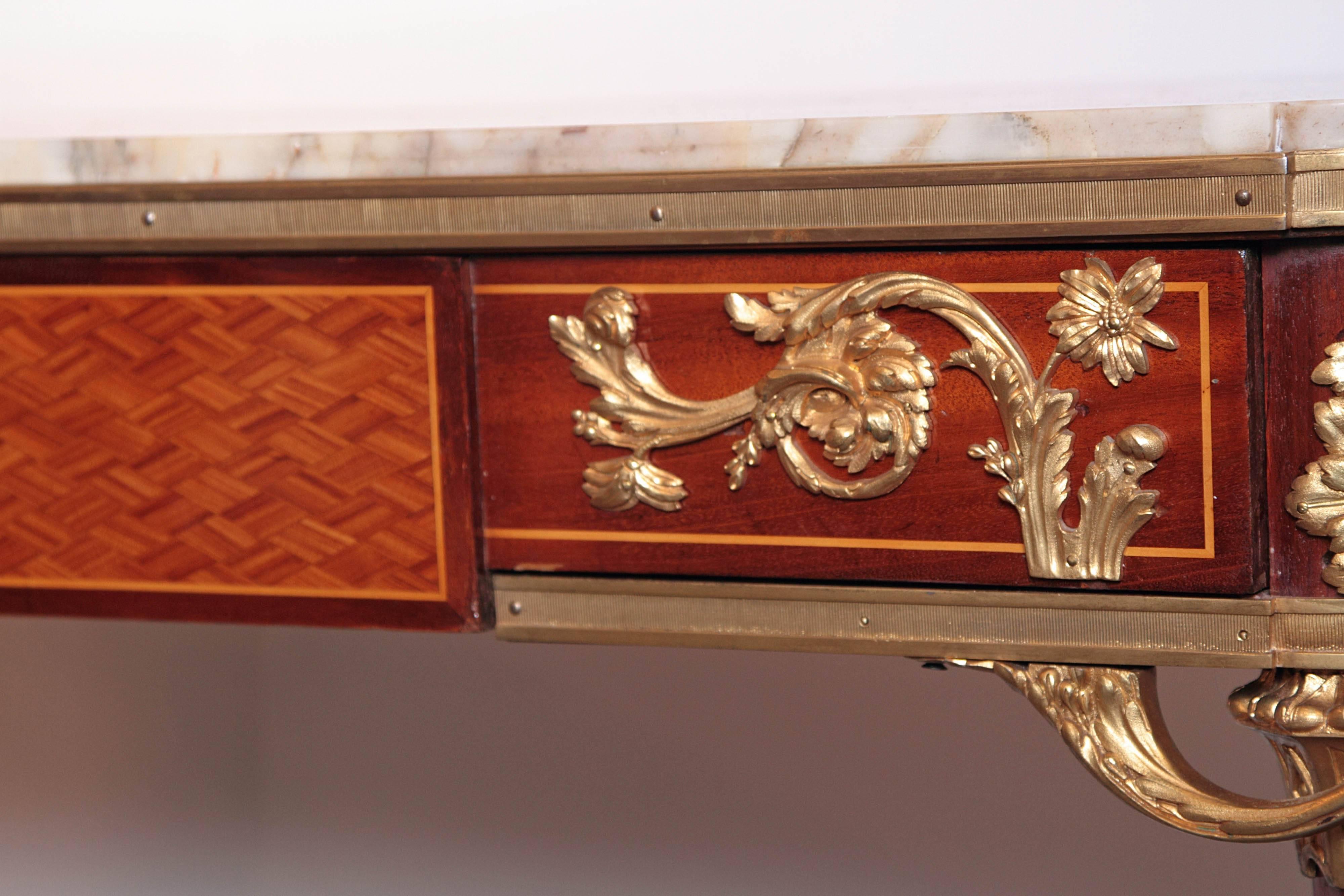 19th Century French Louis XVI Marble-Top Console 5