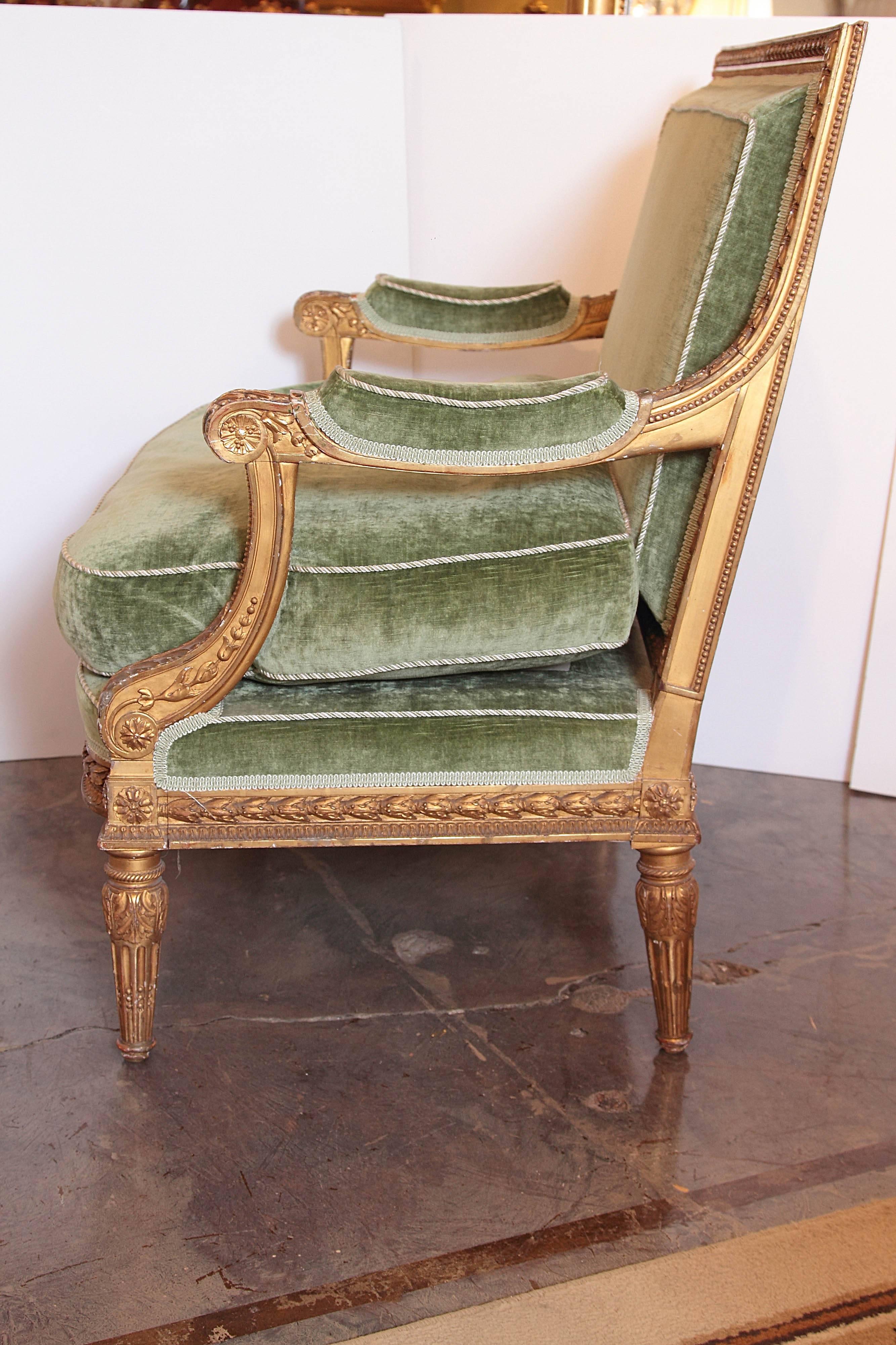 Pair of 19th Century Very Fine and Rare French Louis XVI Marquis In Excellent Condition In Dallas, TX