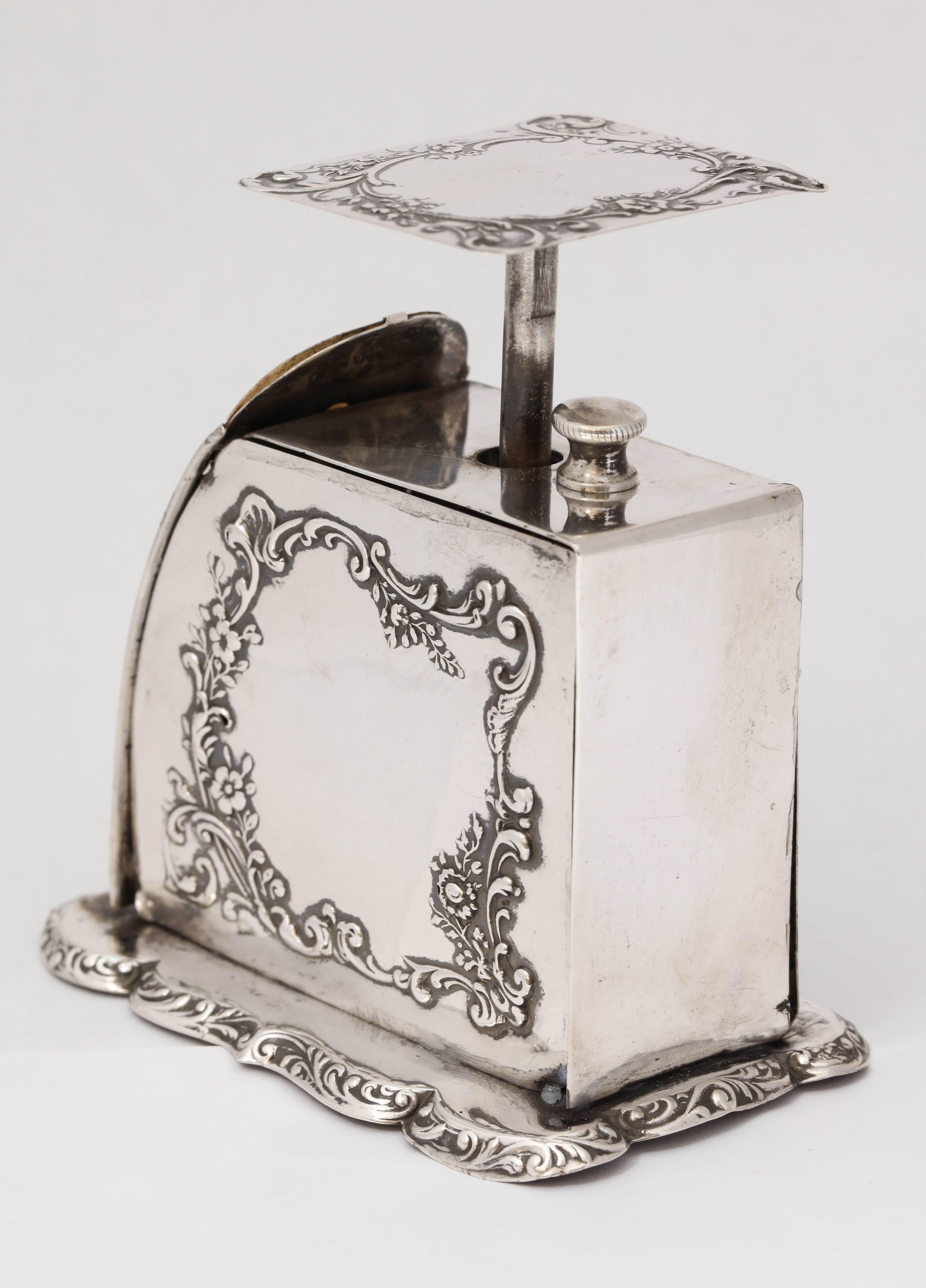 Late 19th Century Victorian Sterling Silver Postage Scale