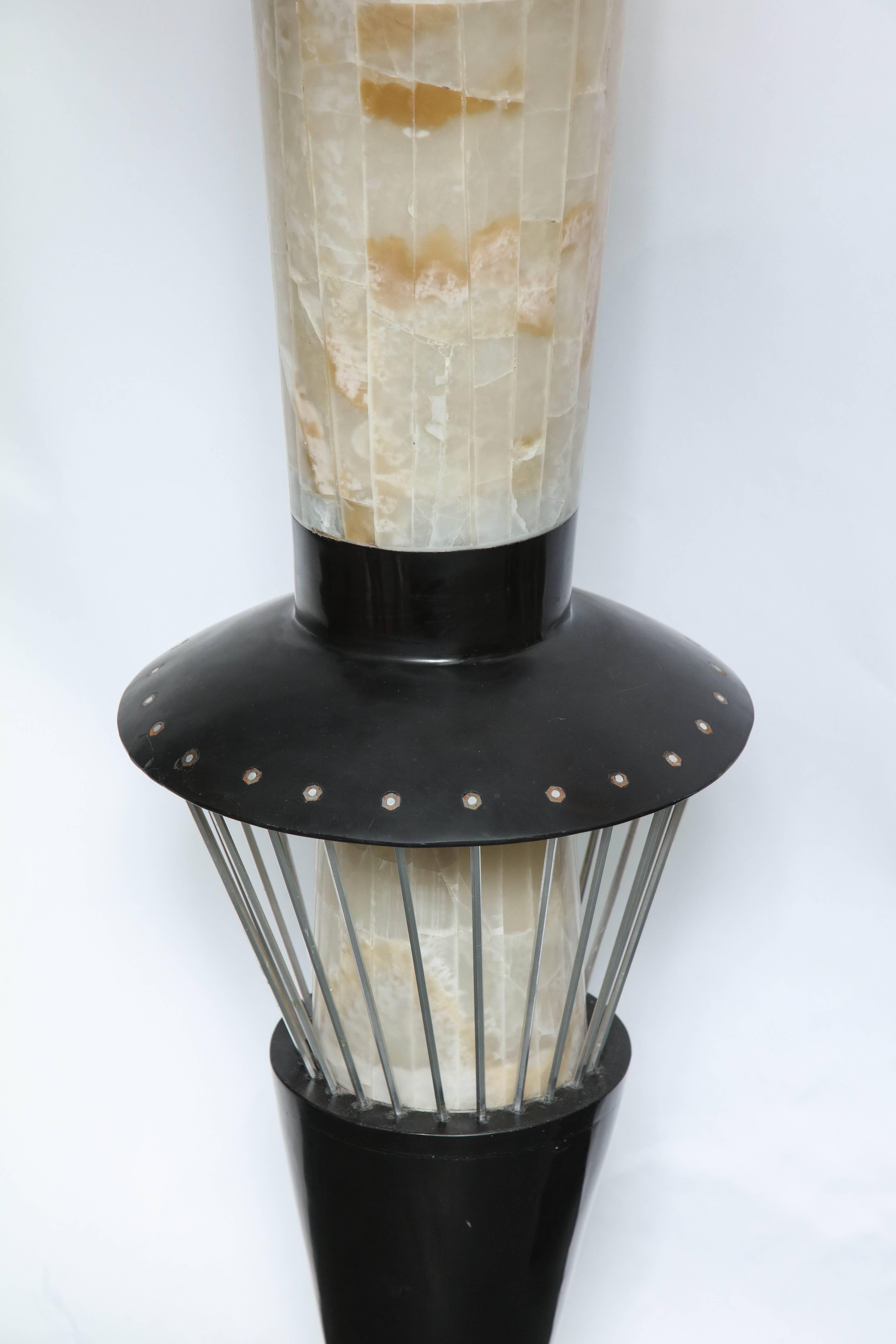 Mid-Century Modern  Floor Lamp Torchere' Mid Century Modern Marble Italy, 1950s For Sale