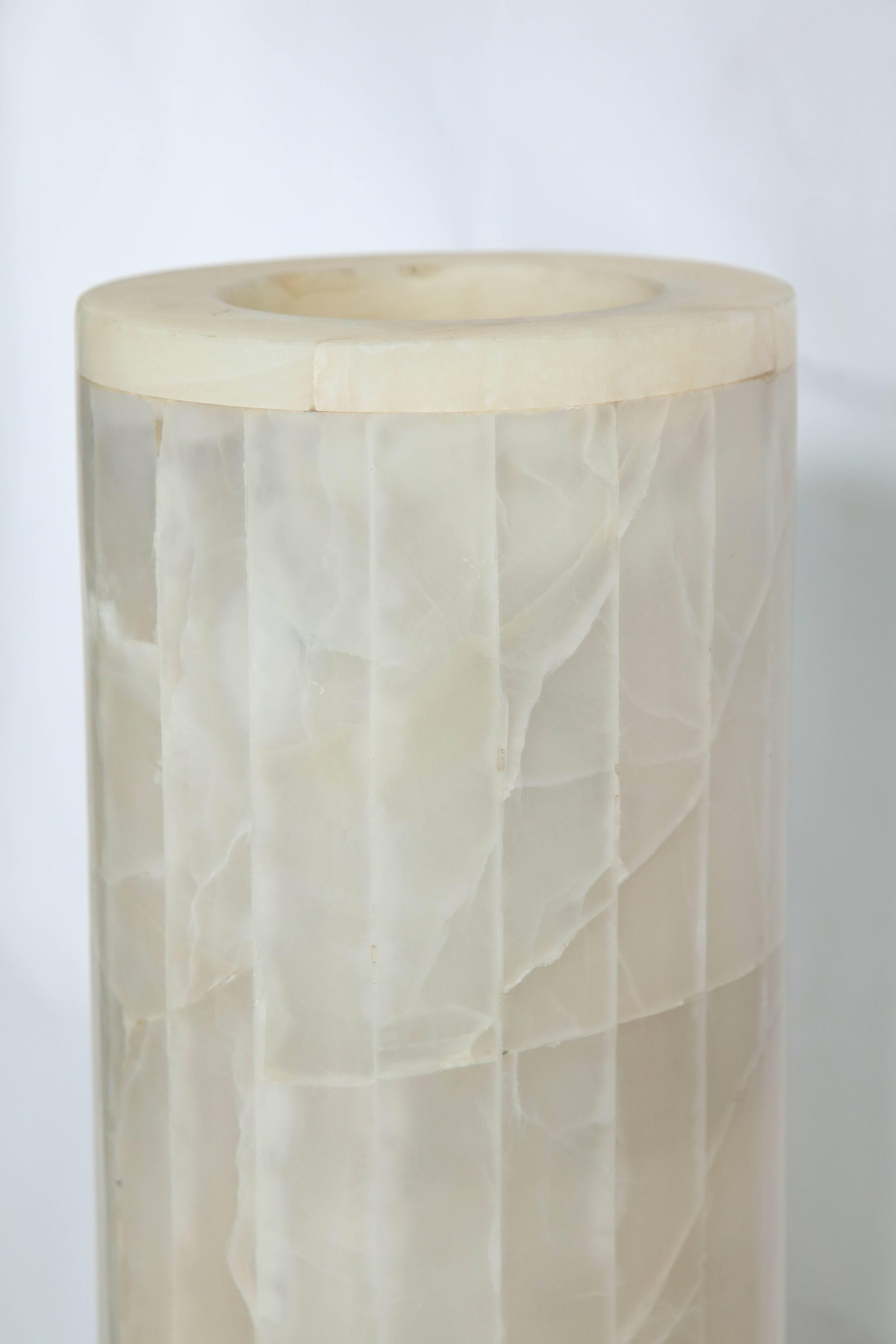  Floor Lamp Torchere' Mid Century Modern Marble Italy, 1950s In Good Condition For Sale In New York, NY