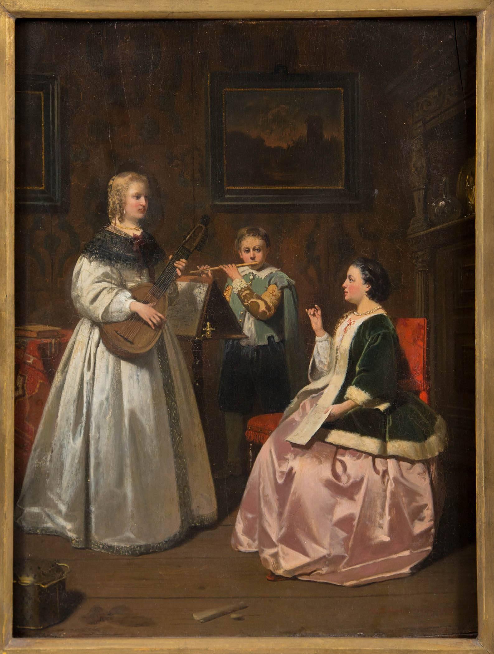 Antique Dutch Painting In Good Condition For Sale In Stamford, CT