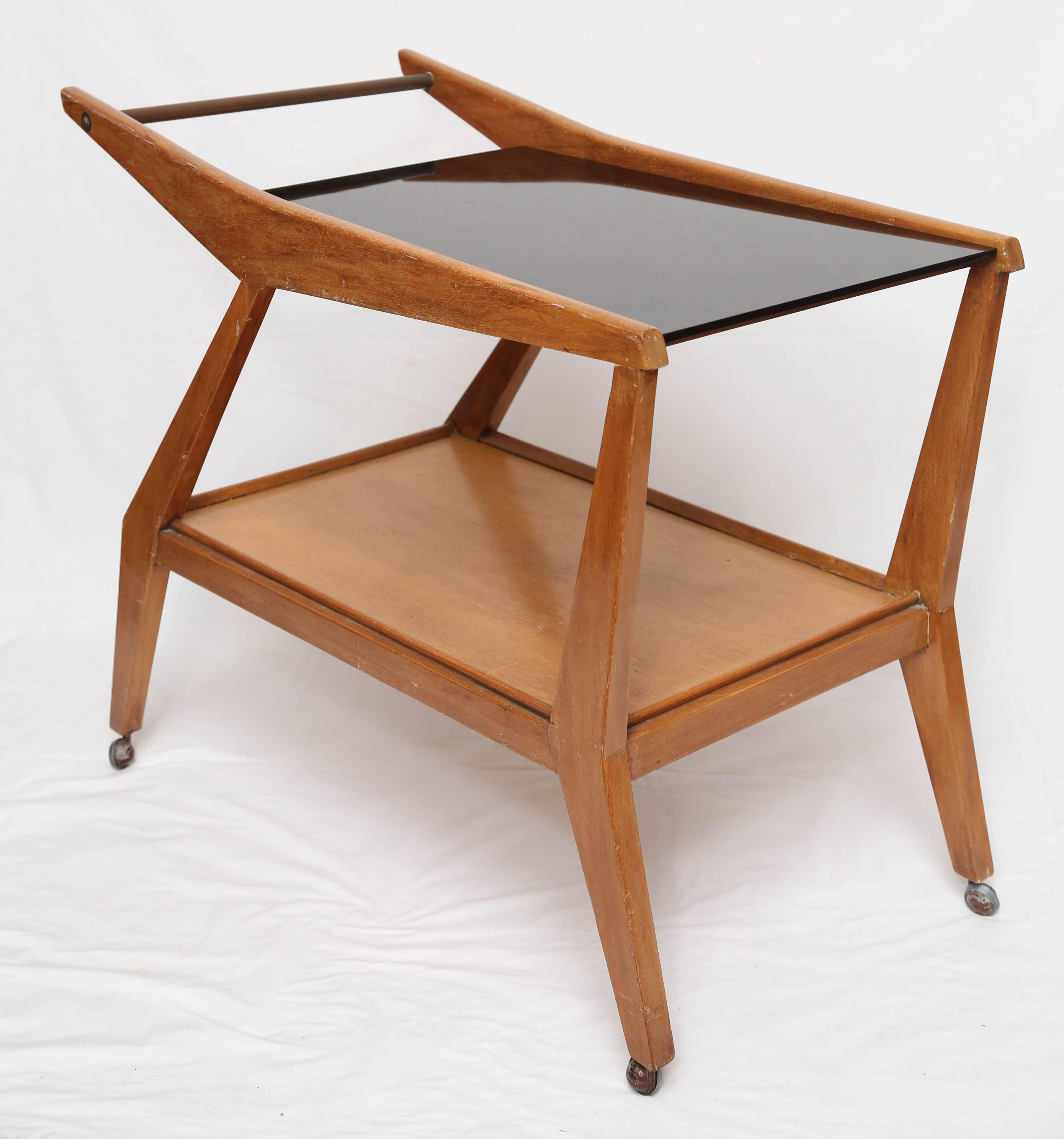 Tilly Stickell Mid-Century Modern Bar Cart, 1950s, USA In Good Condition In Miami, FL
