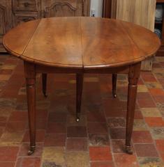 18th Century French Walnut Dining Table with Leaves