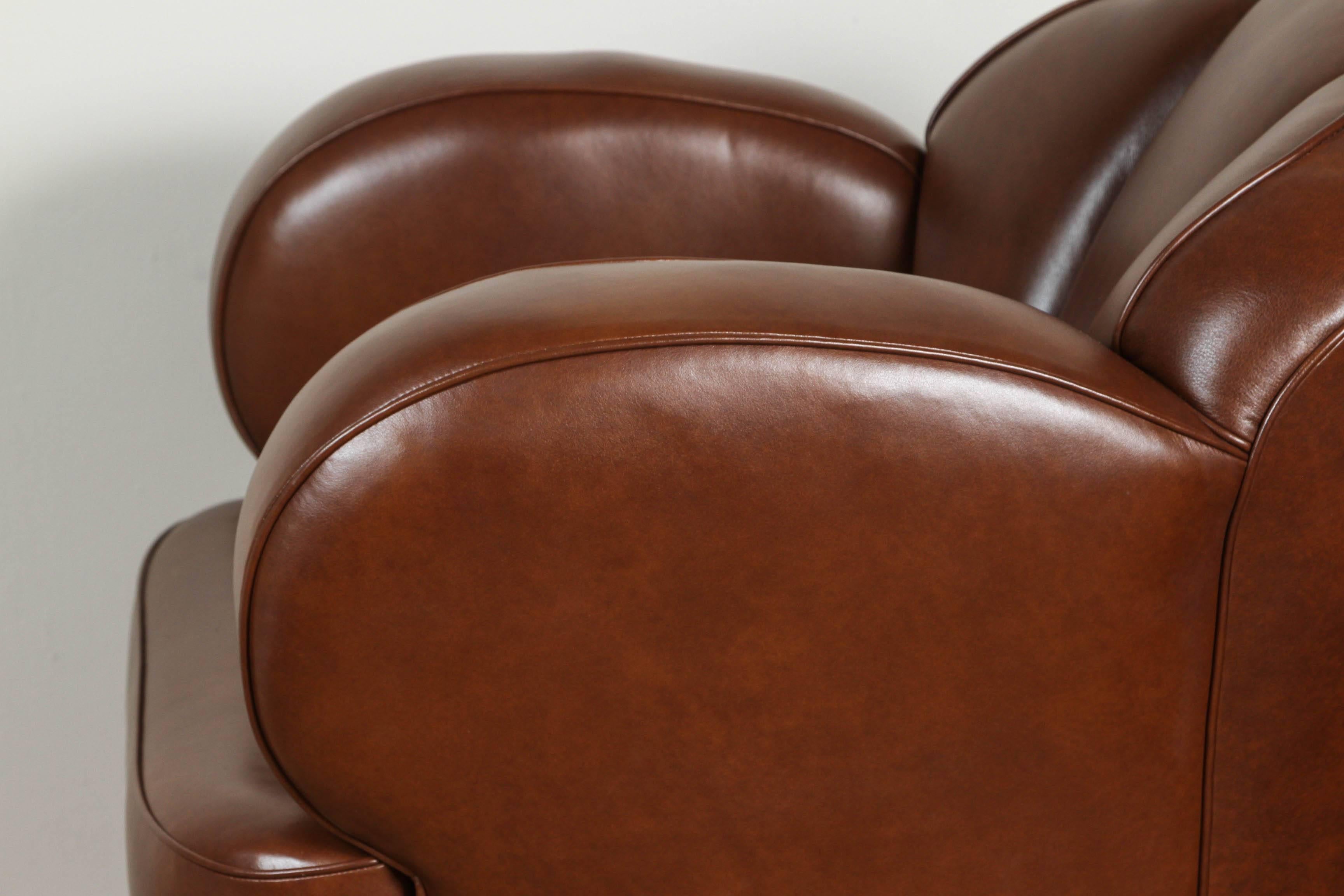 Contemporary  Workshop Leather Chairs For Sale