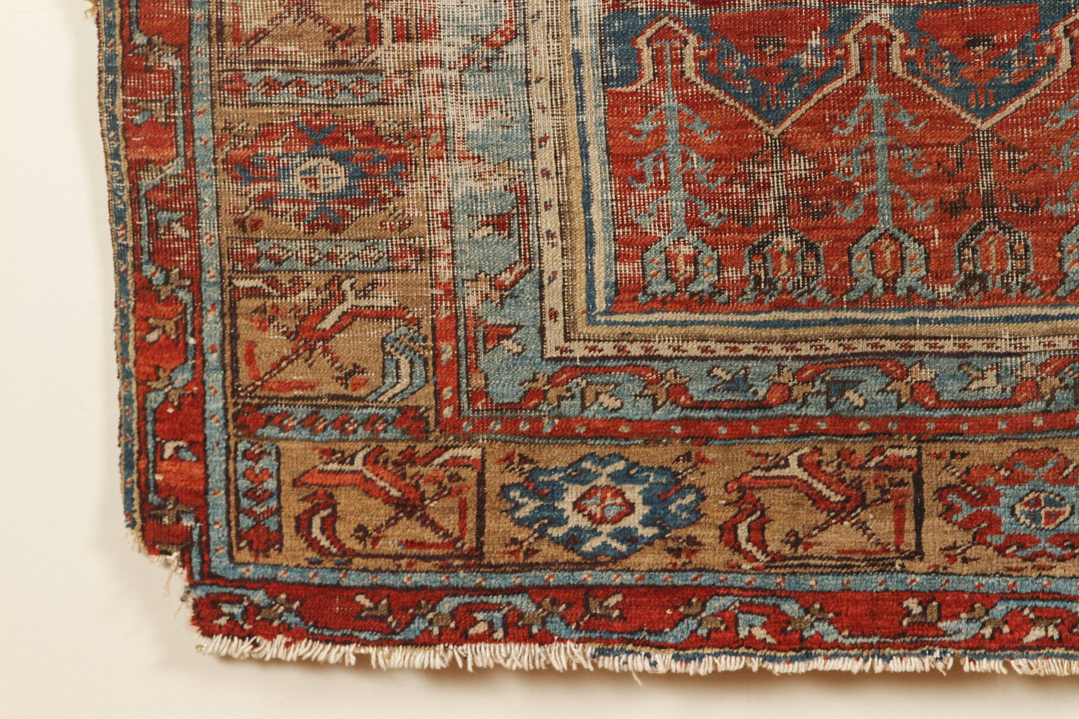 19th Century Antique Turkish Mudjur Prayer Rug For Sale