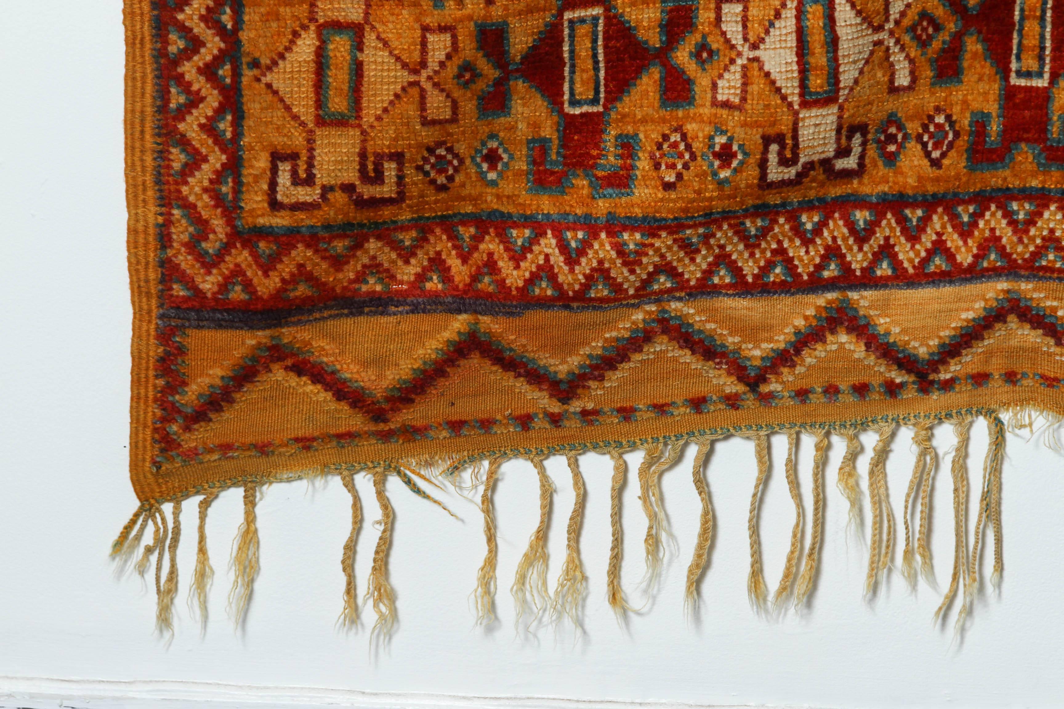 Hand-Knotted Moroccan Rug For Sale