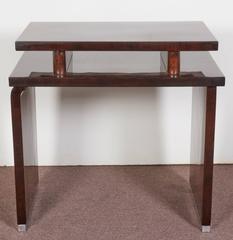 French Art Deco Burl Walnut Occasional or Side Table
