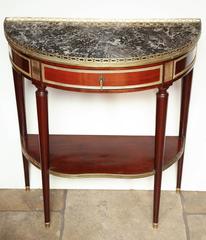 French Demilune Console Table