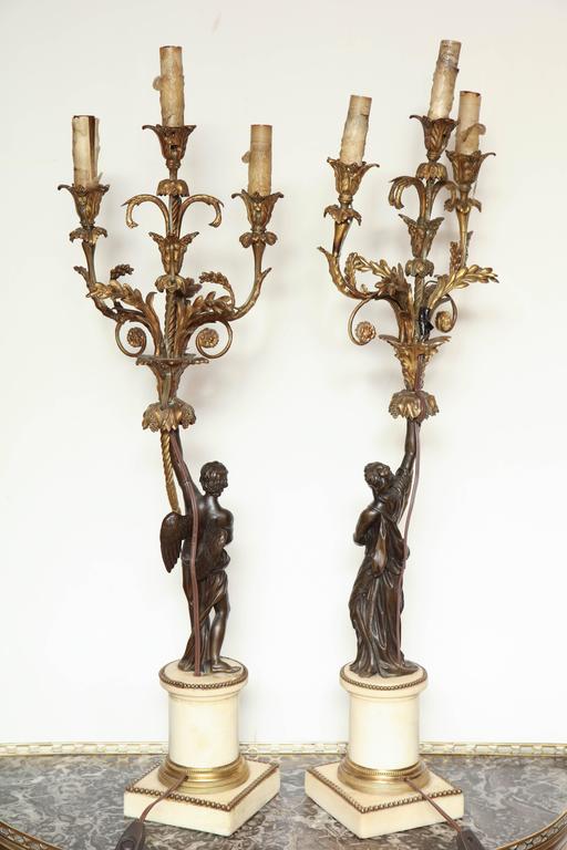 Pair of French, Louis XVI Candelabra For Sale 5