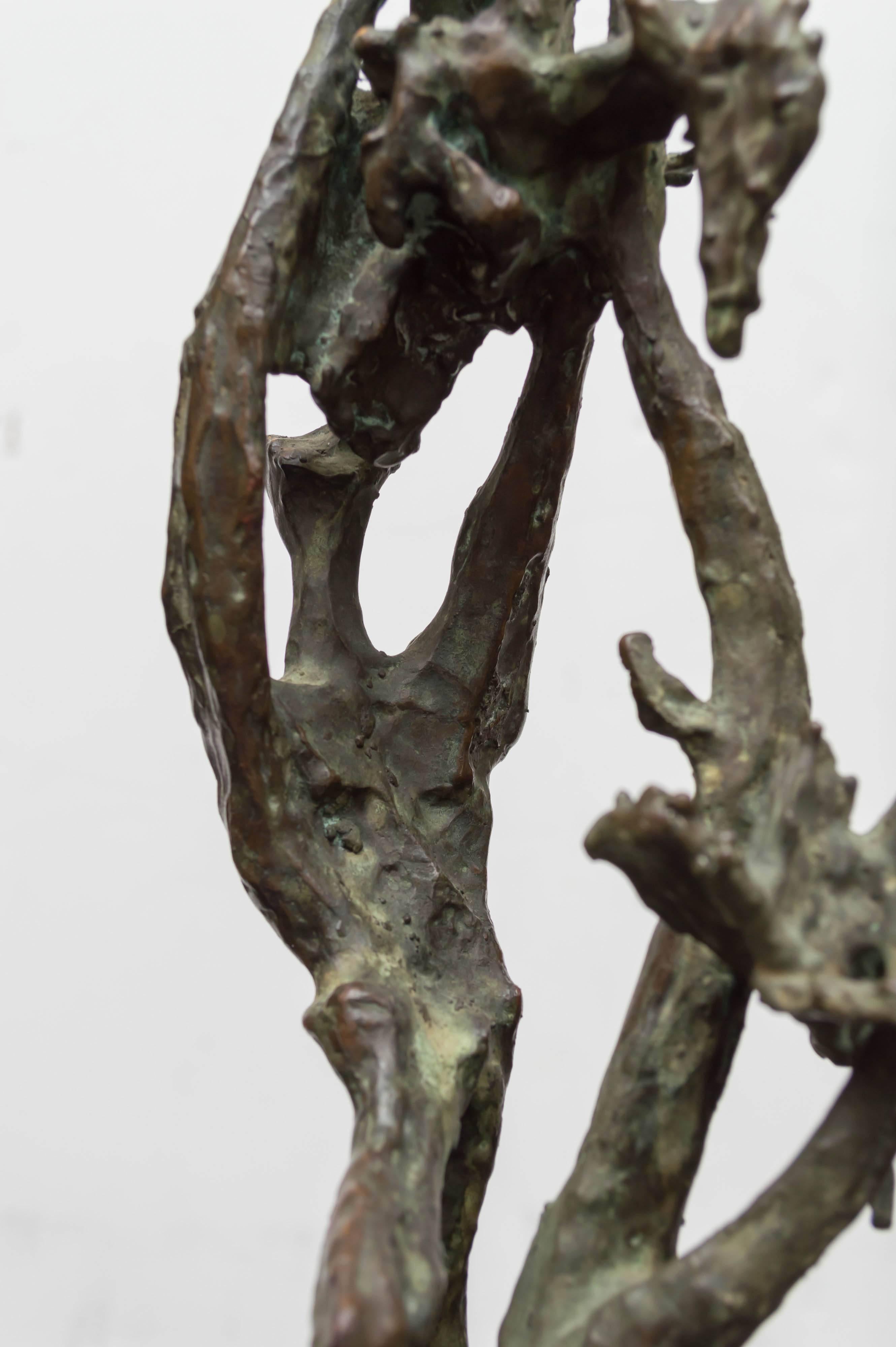 Patiné Figure en bronze abstrait intitulée « Fruit Picker » par Gurdon Woods S F, Bohemian Club en vente