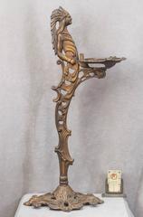 Cast Iron Ash Tray or Cup Holder with an American Indian