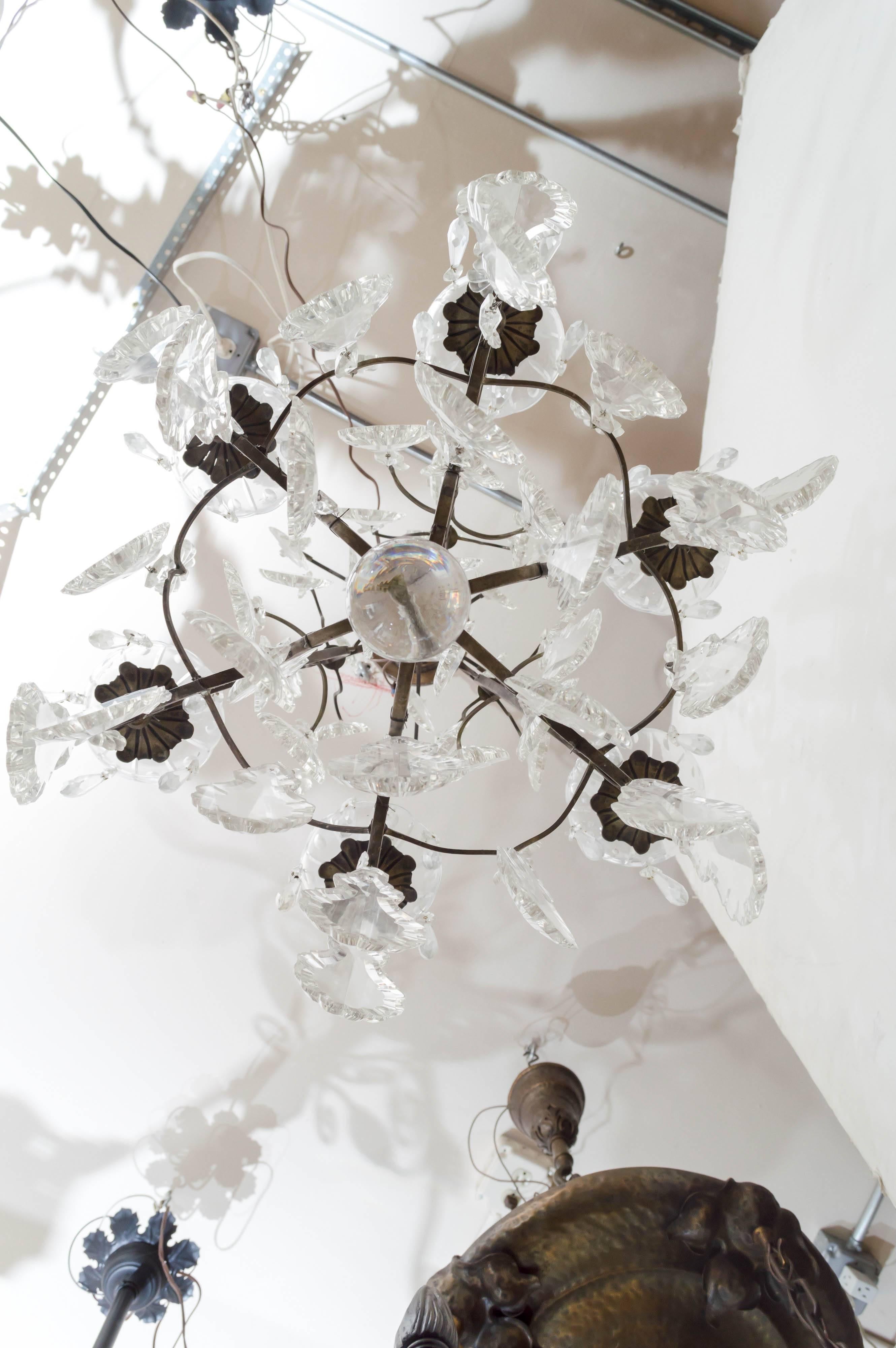Early 20th Century  Crystal Chandelier