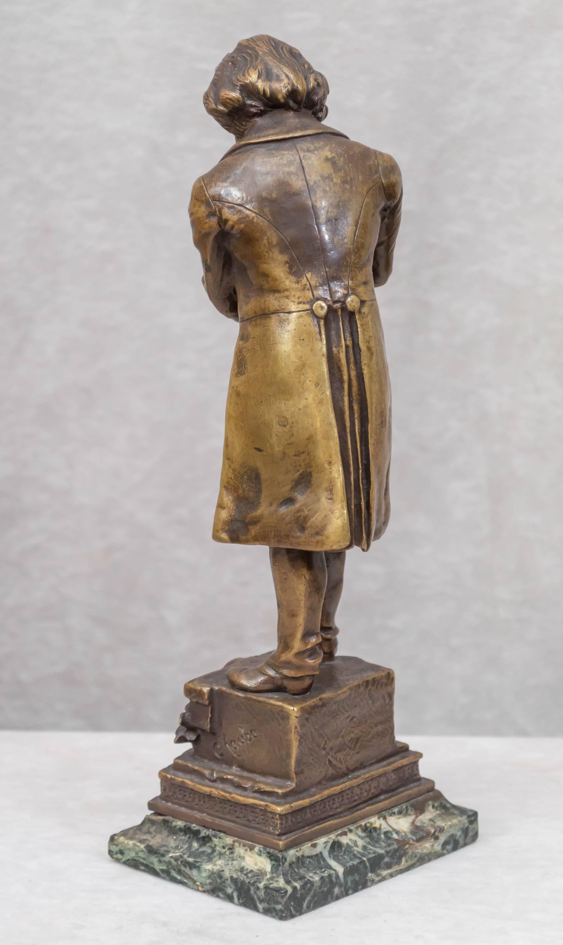 Hand-Crafted Austrian Bronze Figure of 