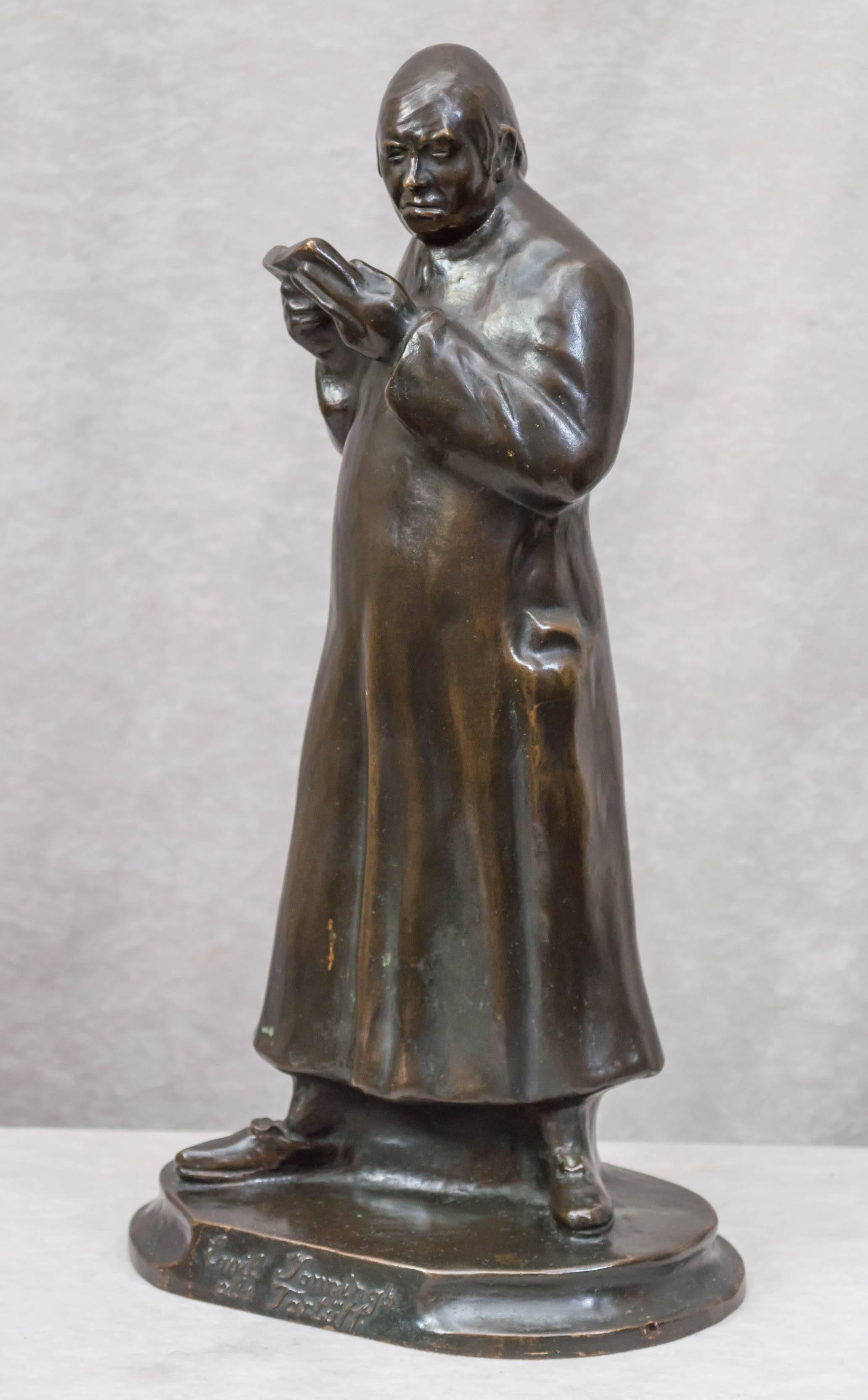 Deutsche Bronzefigur von Emil Jannings, Hollywood und Filmmotive im Zustand „Hervorragend“ im Angebot in Petaluma, CA