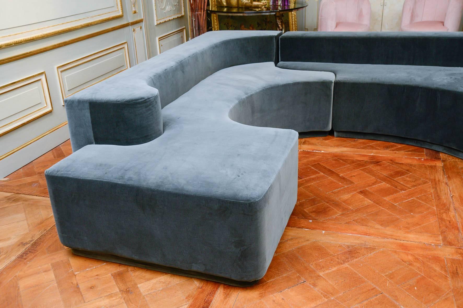 Velvet Vintage Sofa