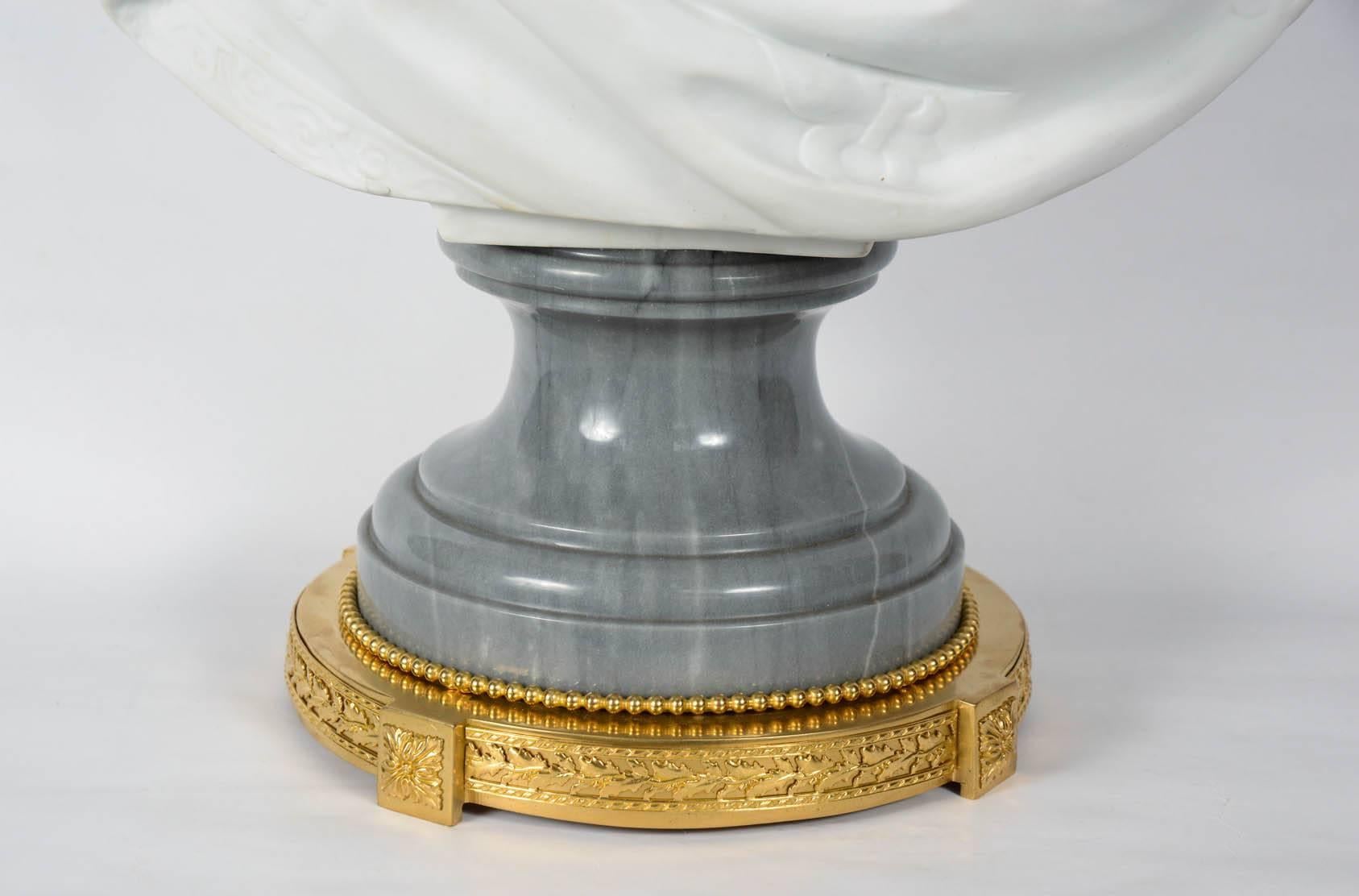 Louis XVI Bisquit Bust of Marie Antoinette For Sale