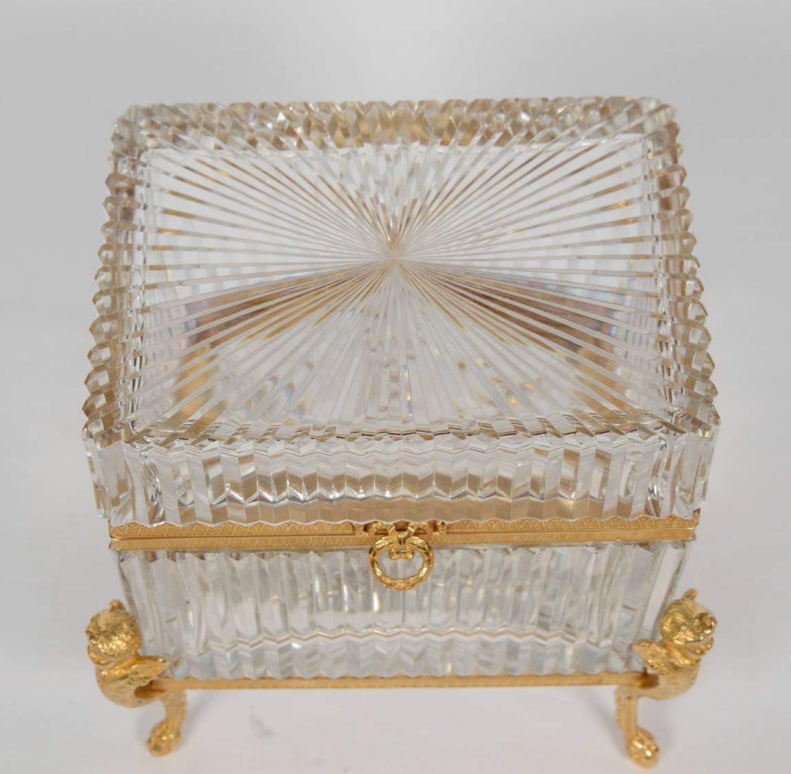 Stunning Crystal Box In Excellent Condition For Sale In Paris, FR