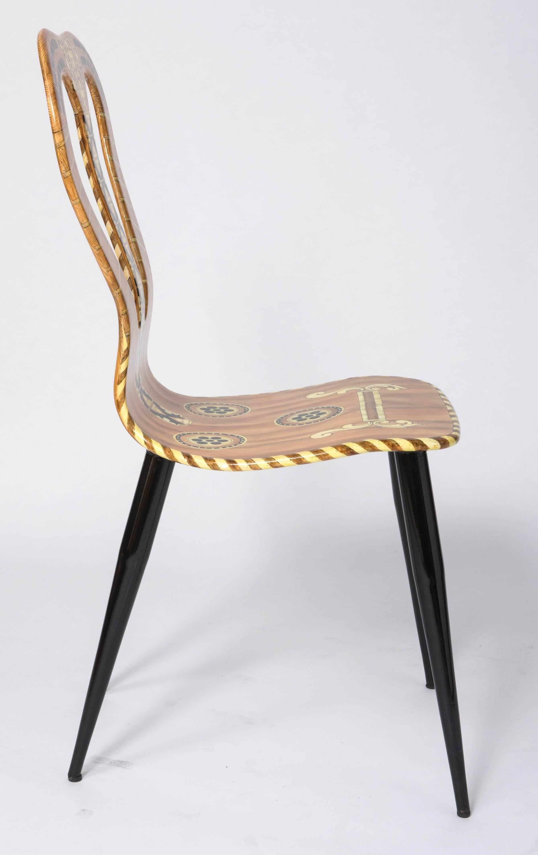 Late 20th Century Atelier Fornasetti chair 