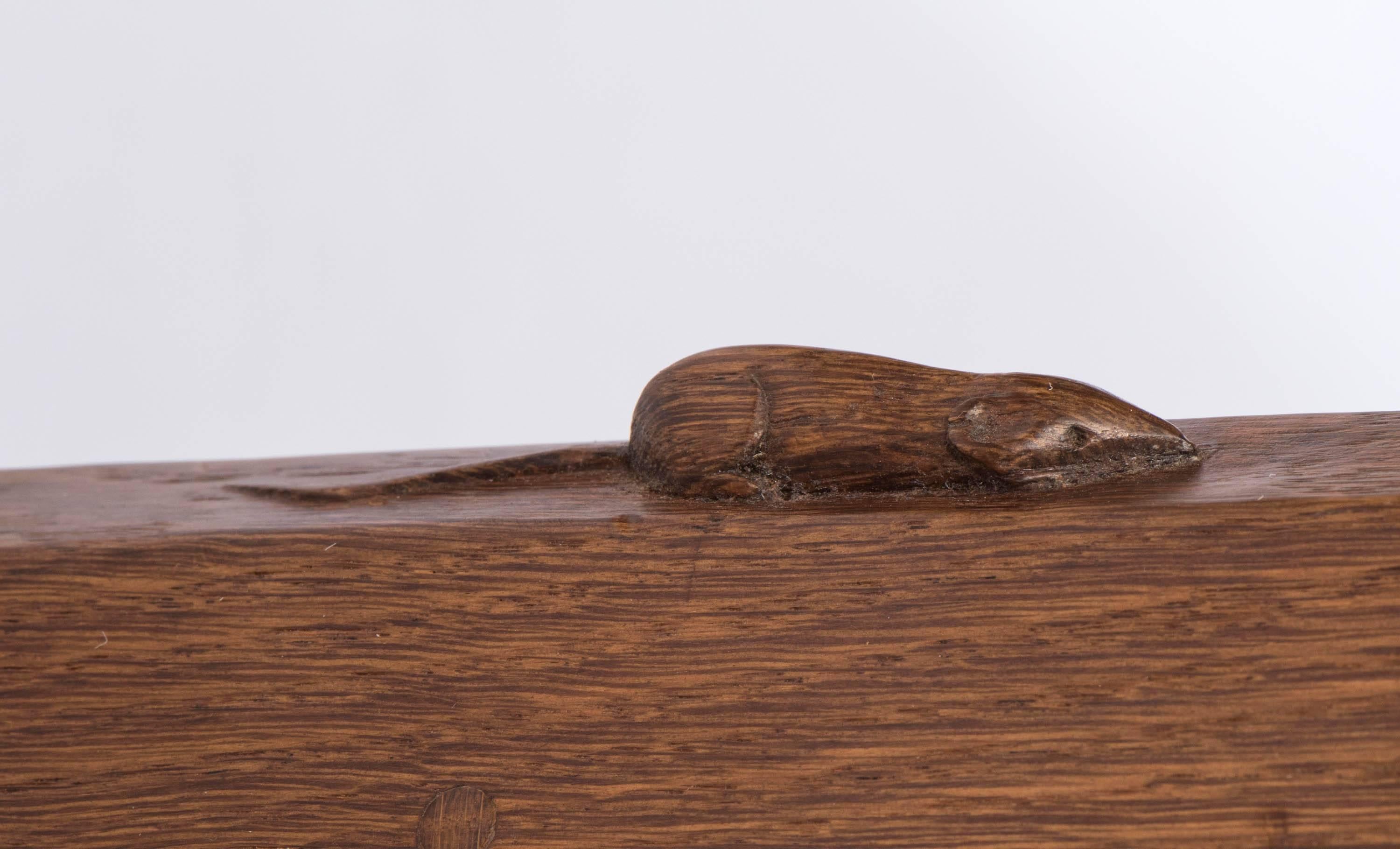 Robert Mouseman Thompson oak dressing table, England circa 1930 1