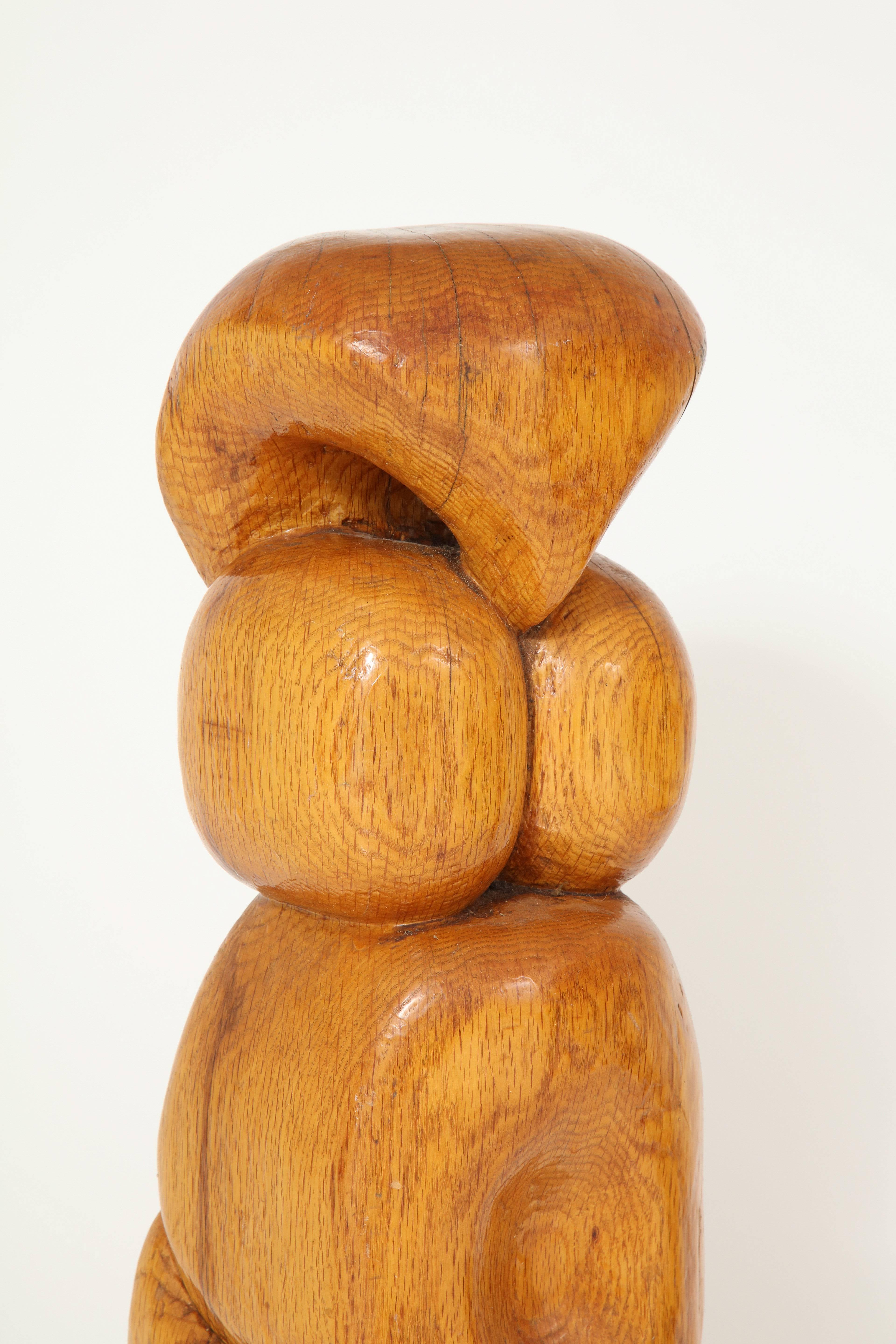Mid-Century Modern Wood Sculpture
