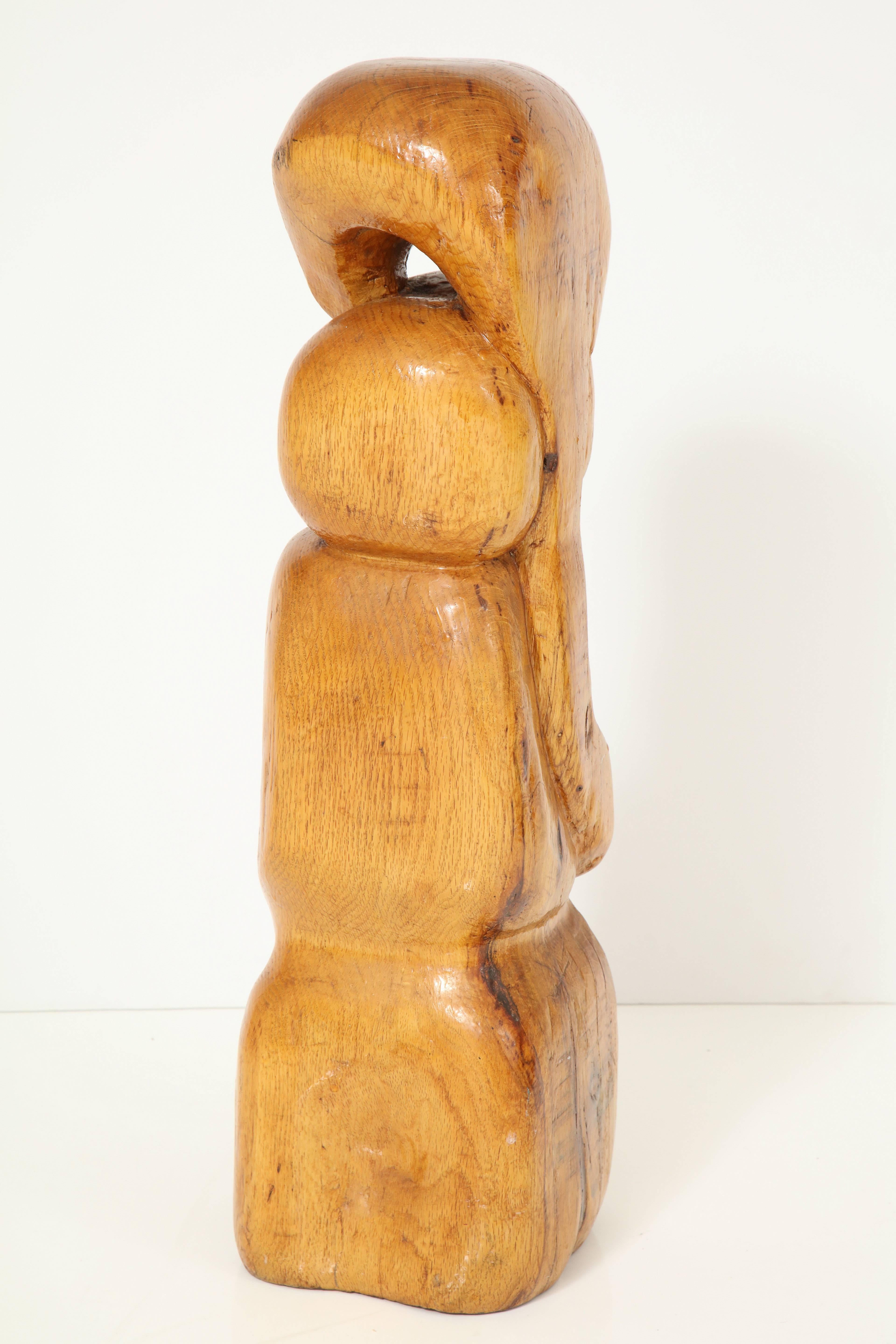 20th Century Wood Sculpture