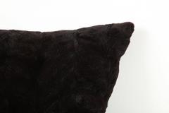Pair of Sheared Black Mink Pillows