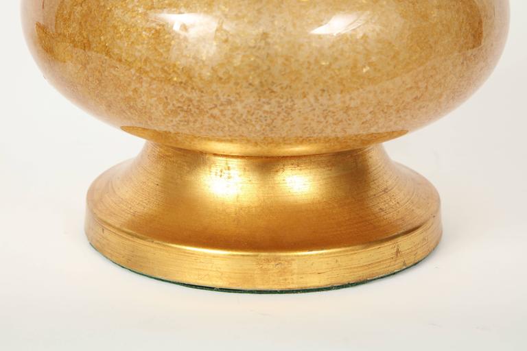 Marbro Gold Murano Glass Lamps 3
