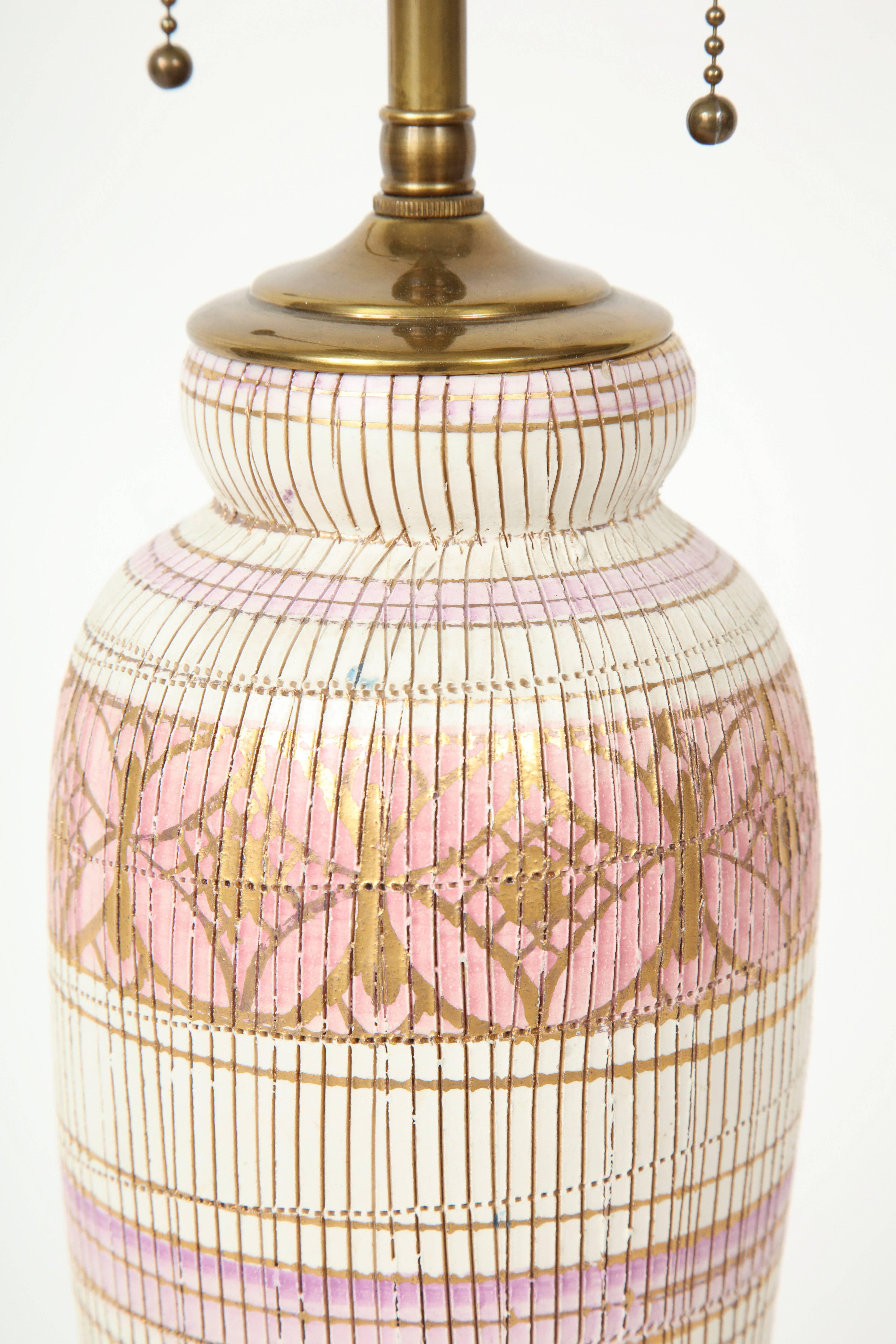 Aldo Londi/Bitossi Ceramic Lamps In Excellent Condition In New York, NY