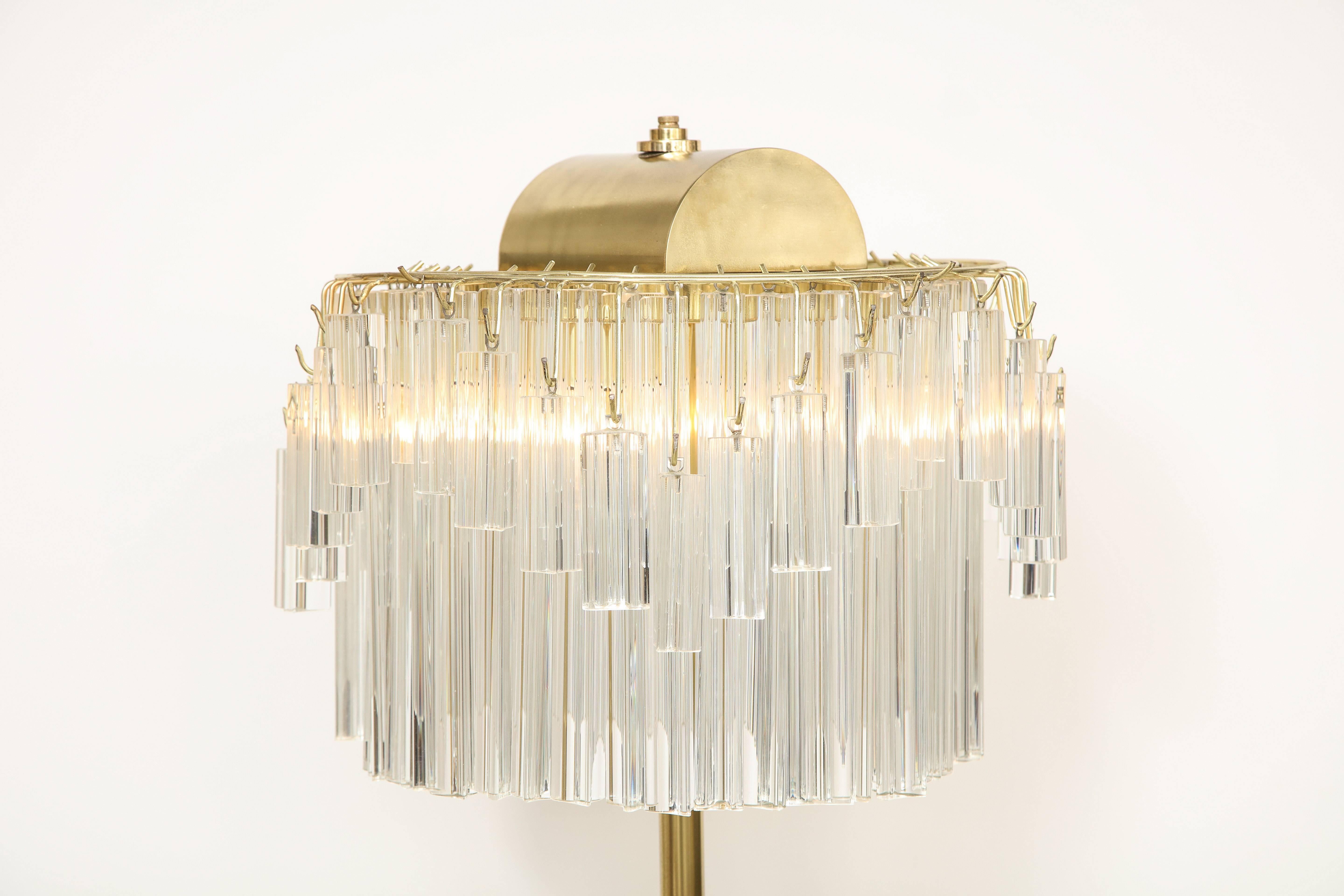 Lampadaire à prisme en cristal Venini en vente 3