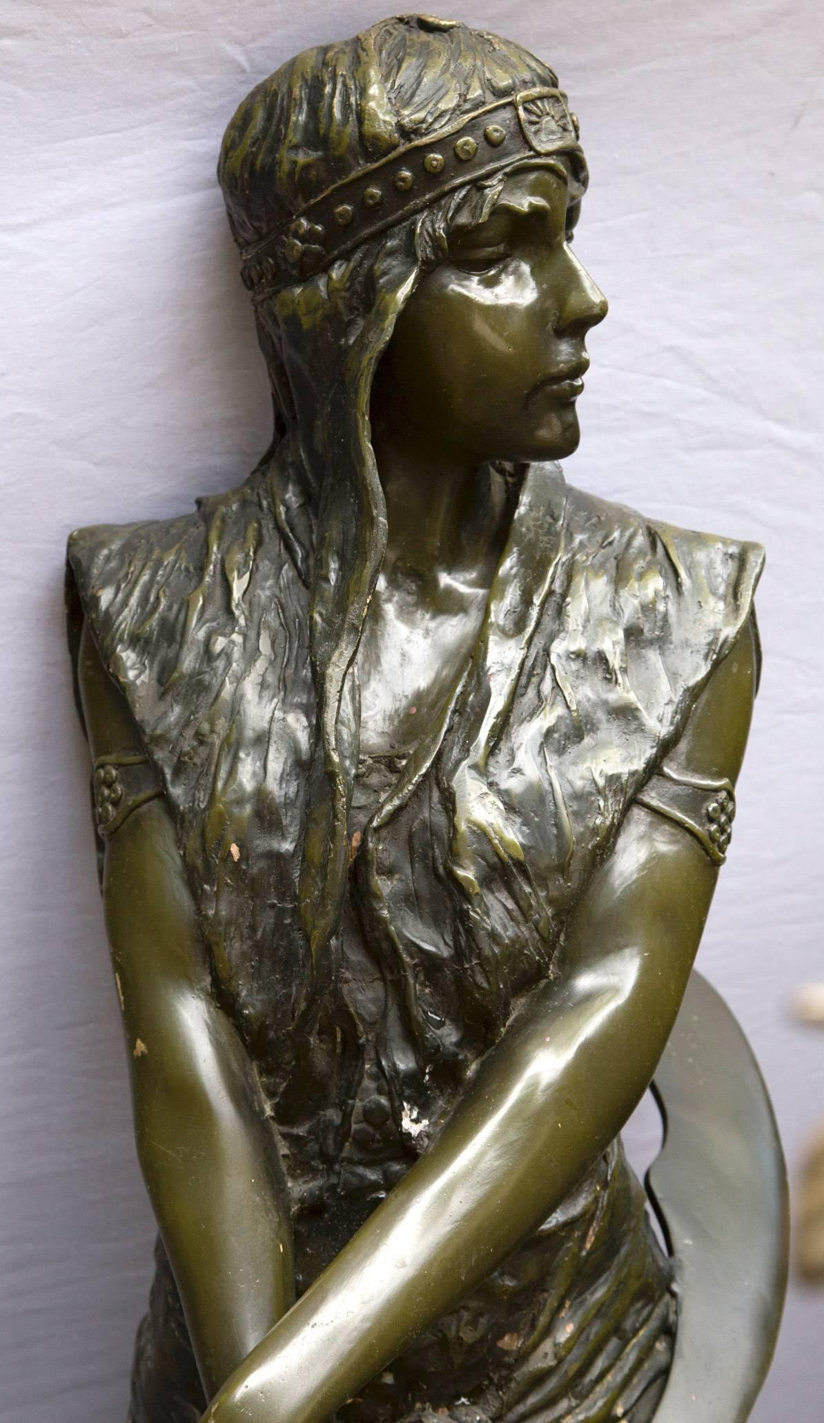 Cast Bronze Standing Figure of Judith