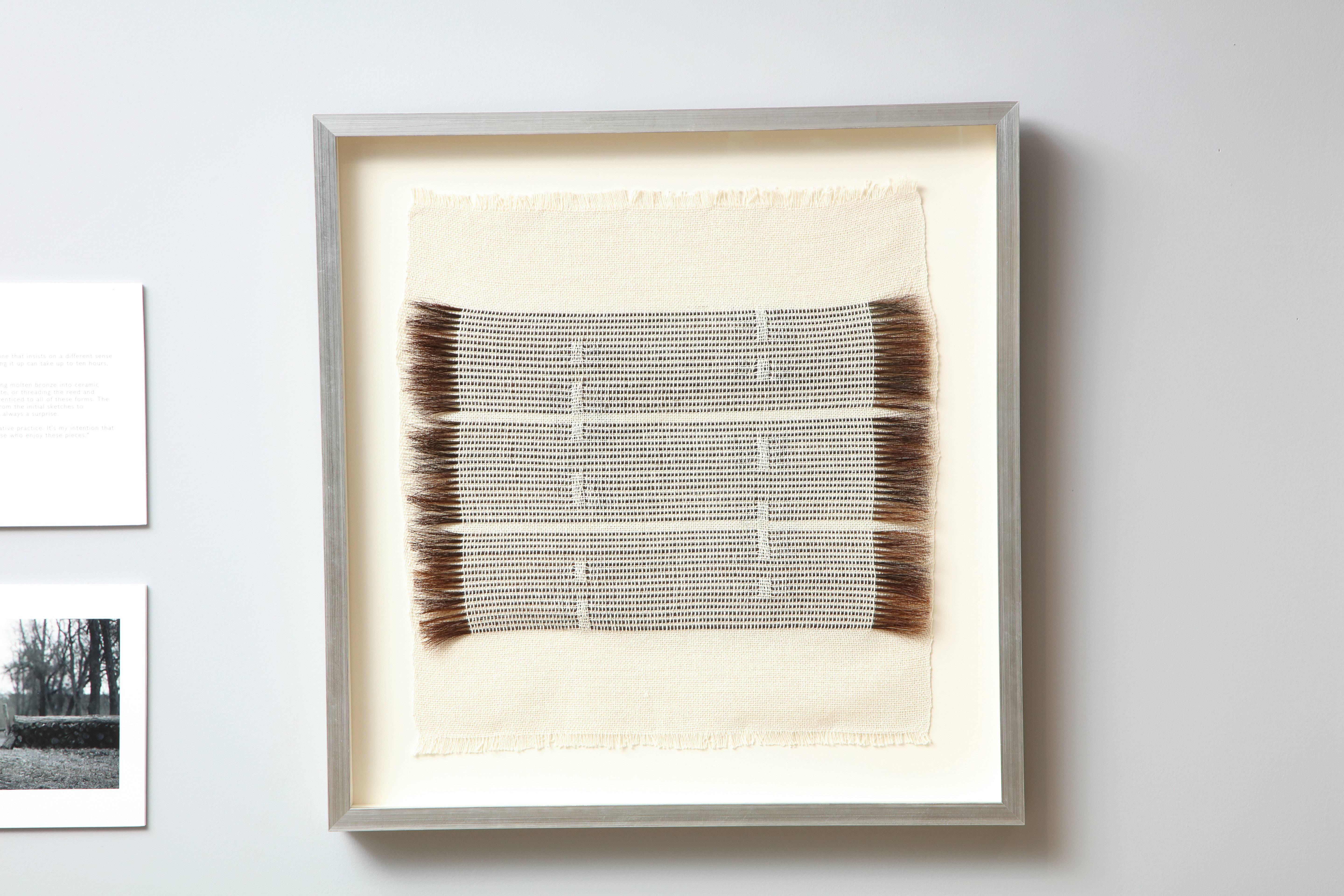 The young Alexandra Kohl's textile art has the meditative gravity of someone much farther along in her career. It seems to emerge from a Dual strain: the deceptively simple minimalism of Agnes Martin and the earthy strength of Anni Albers.

And