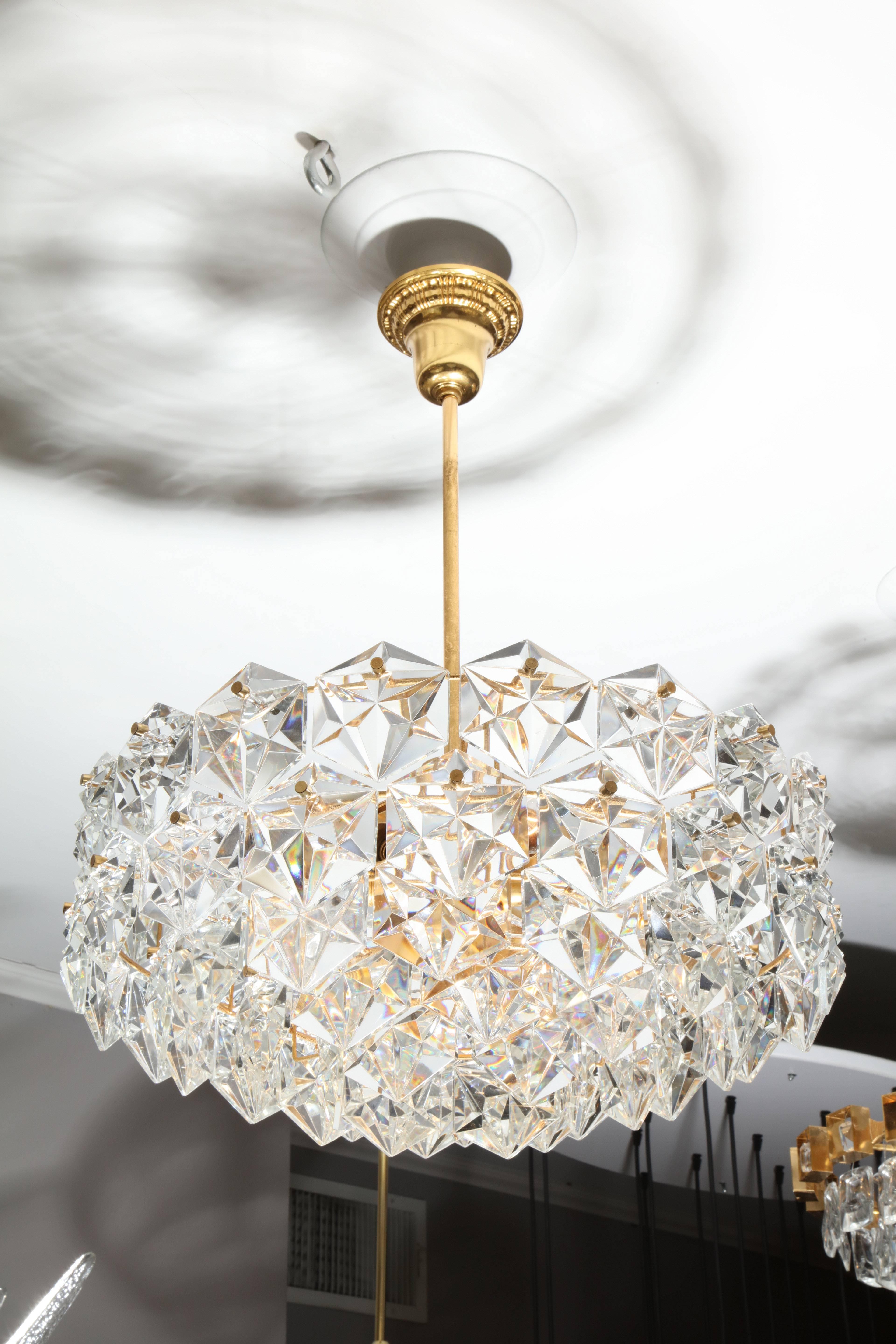 Vintage Kinkeldey crystal chandelier.