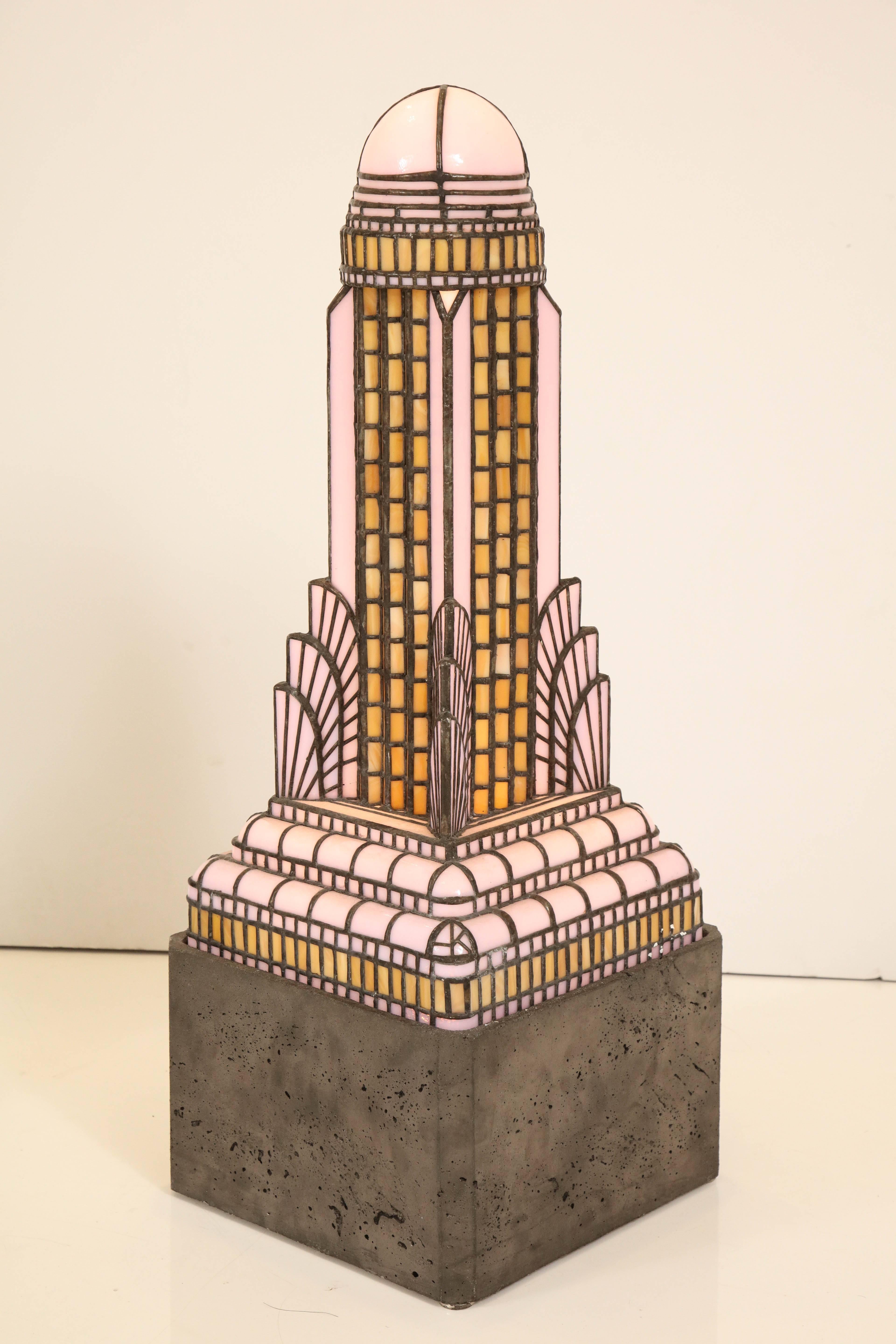 American Chrysler Building Light Sculpture by Adam Kurtzman