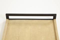 Shagreen Tray with Black Palm Wood Details