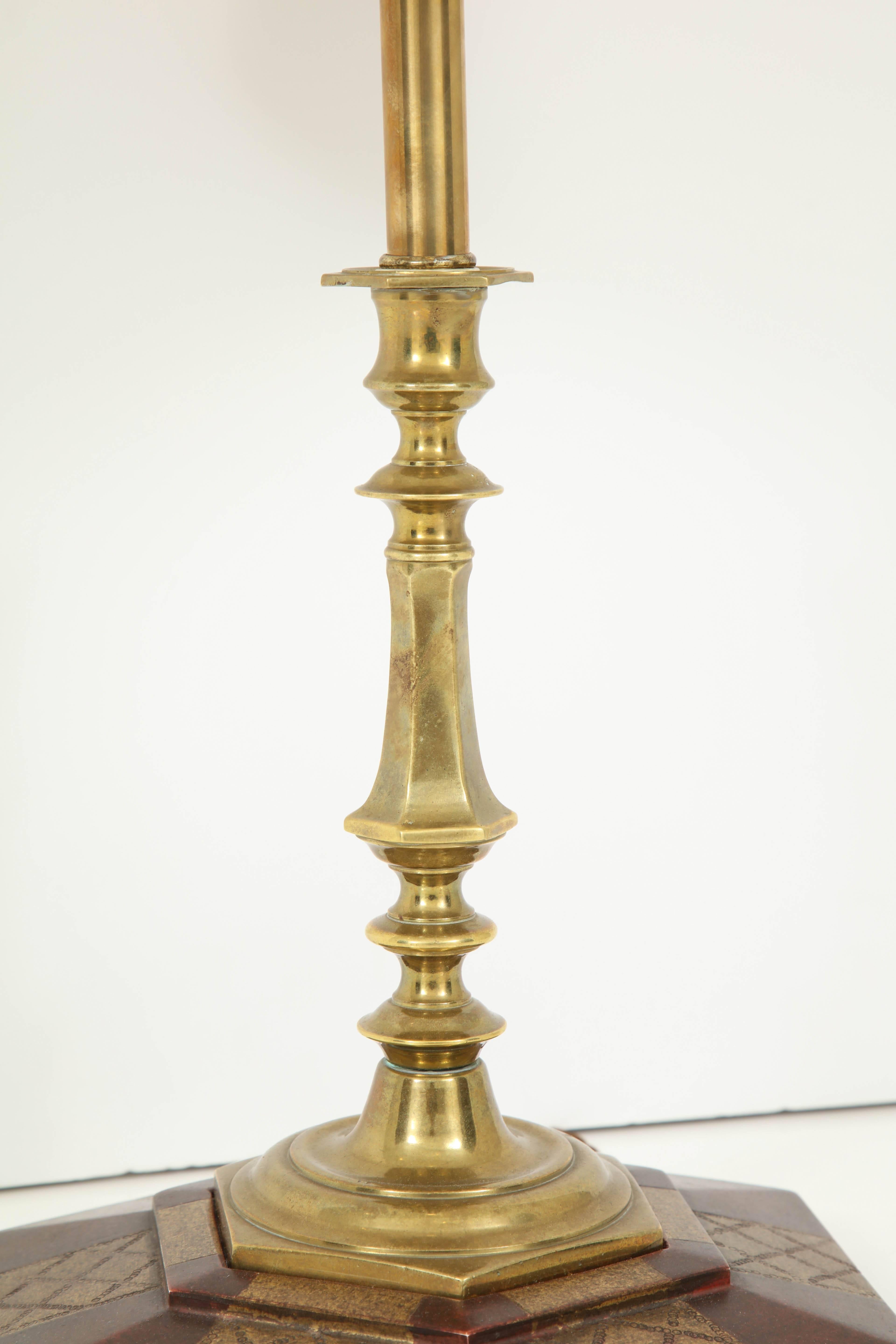 Pair of Candlesticks Fitted as Lamps 3