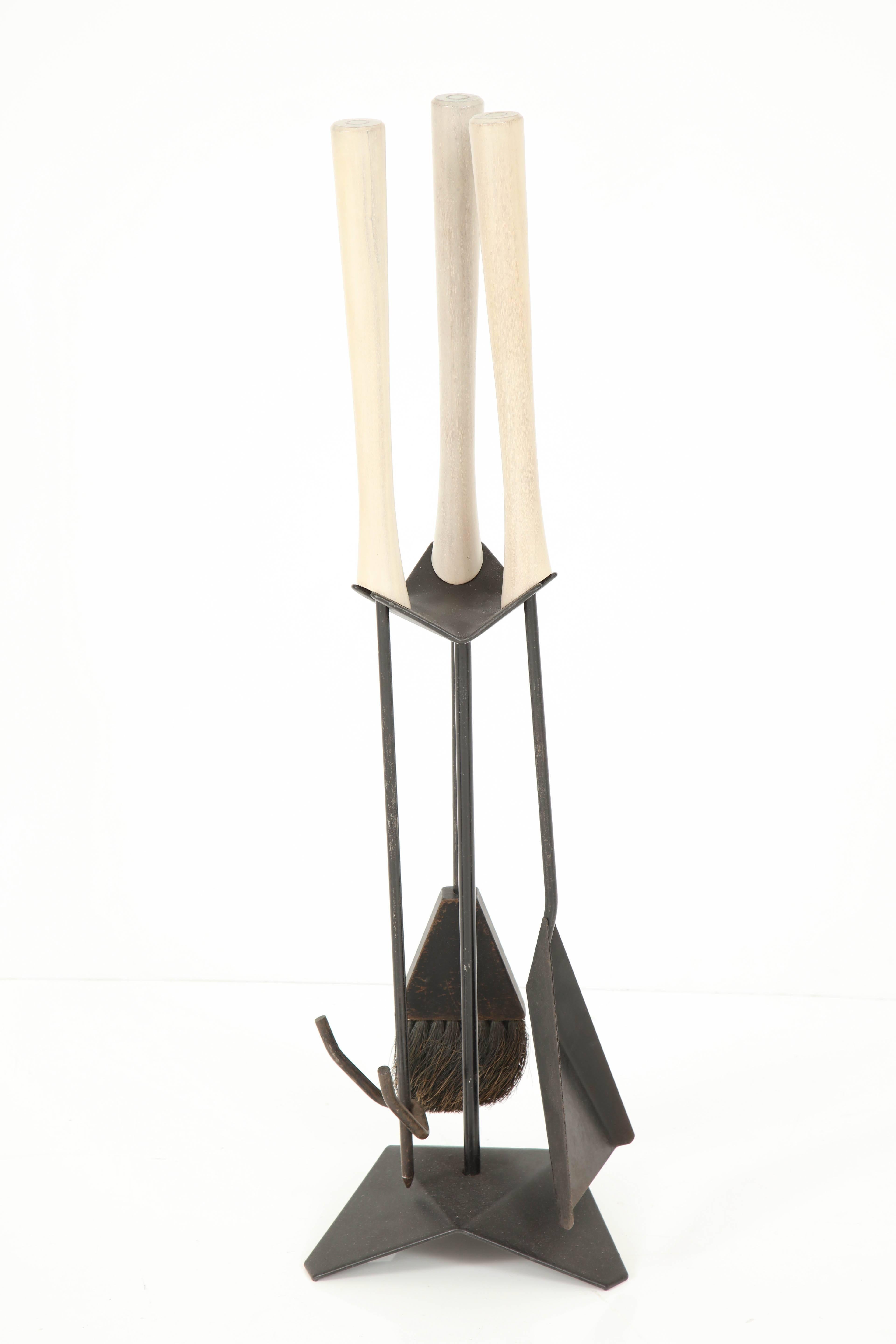 Mid-20th Century Modernist Fireplace Tools